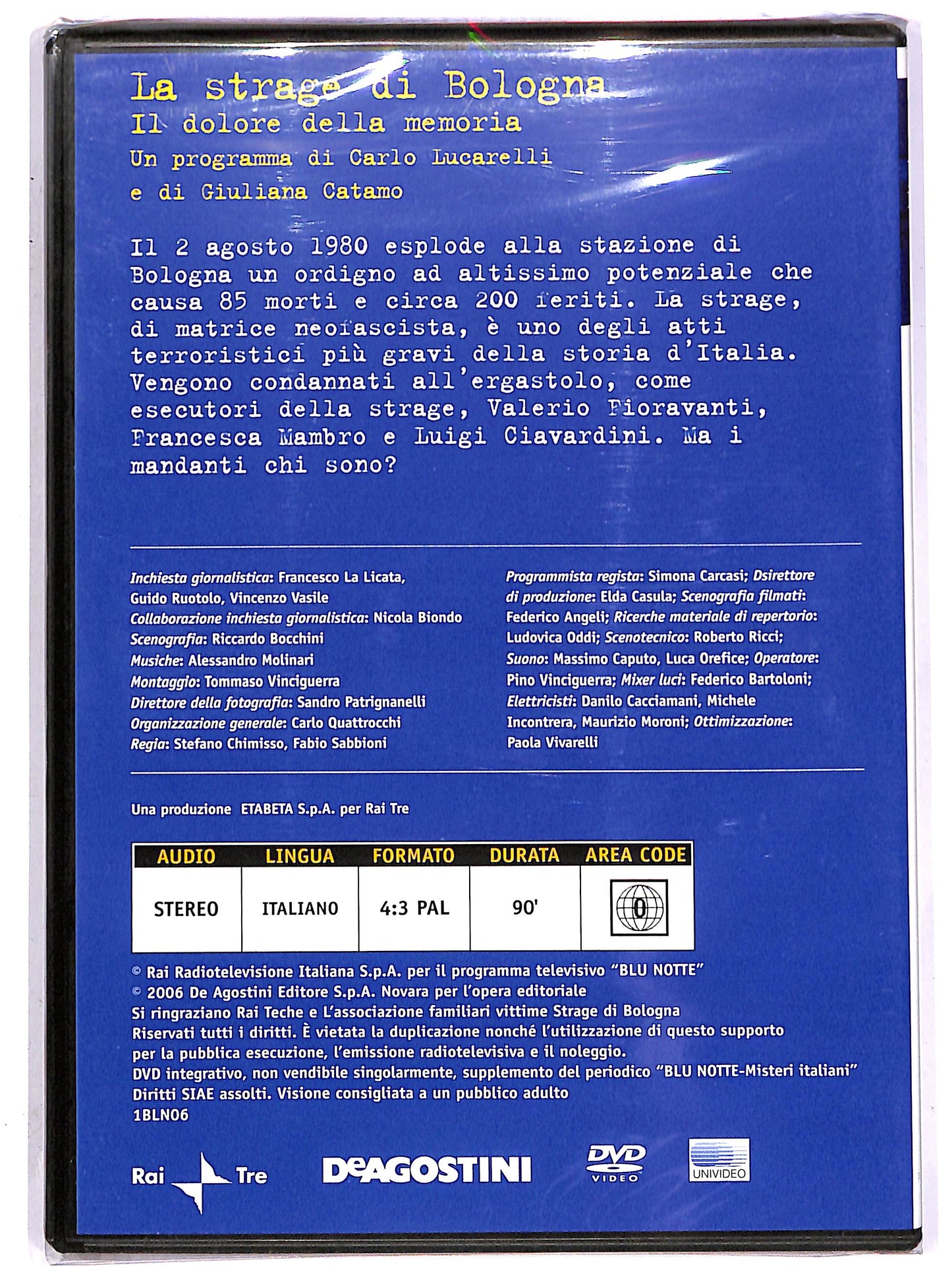 EBOND Blu Notte Misteri Italiani - La strage di Bologna EDITORIALE DVD DB752138