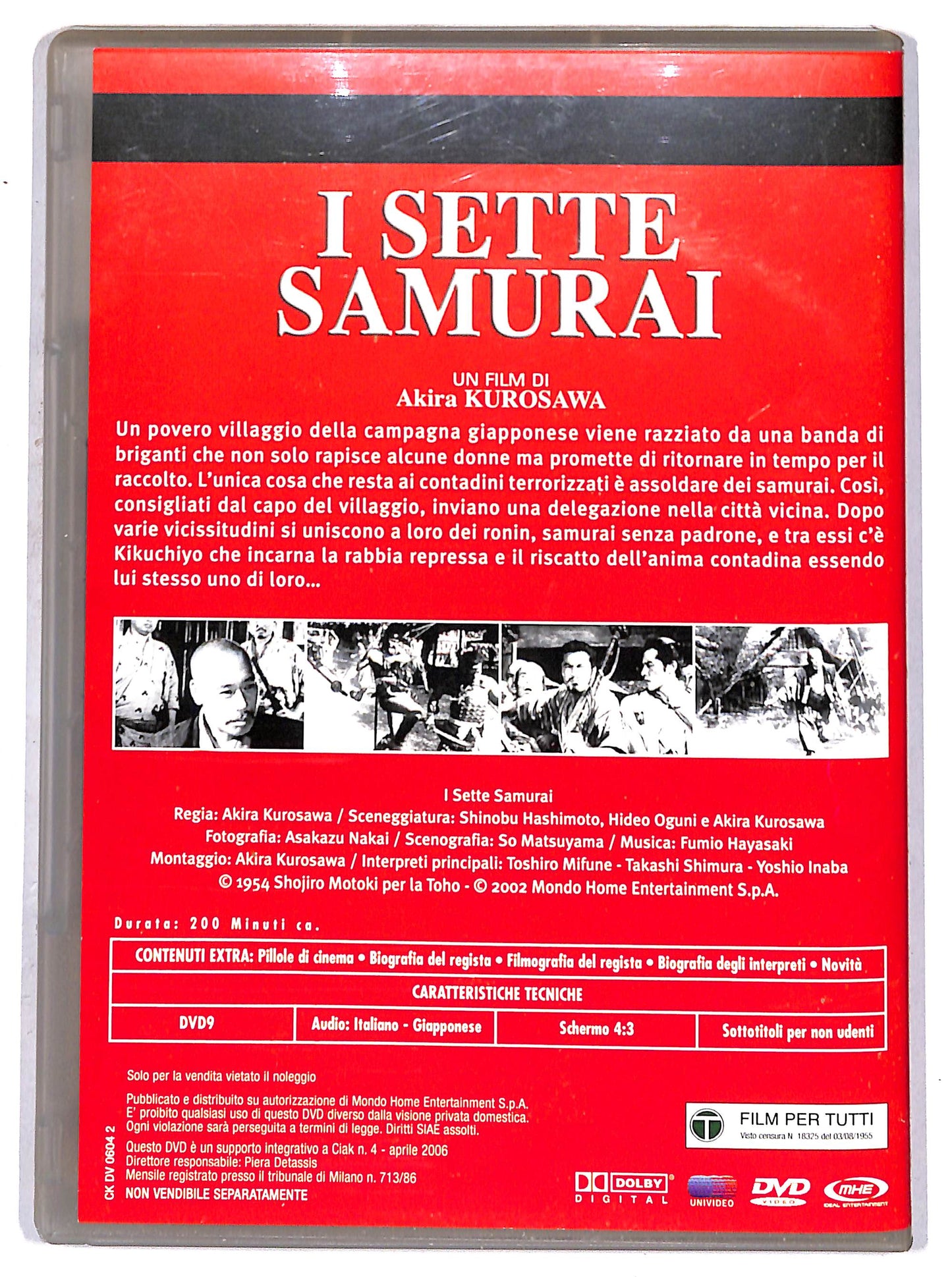EBOND I sette samurai EDITORIALE DVD DB752160