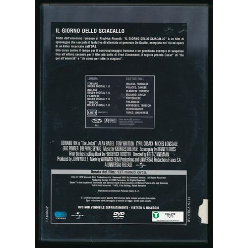 EBOND Il Giorno Dello Sciacallo DVD DB752404