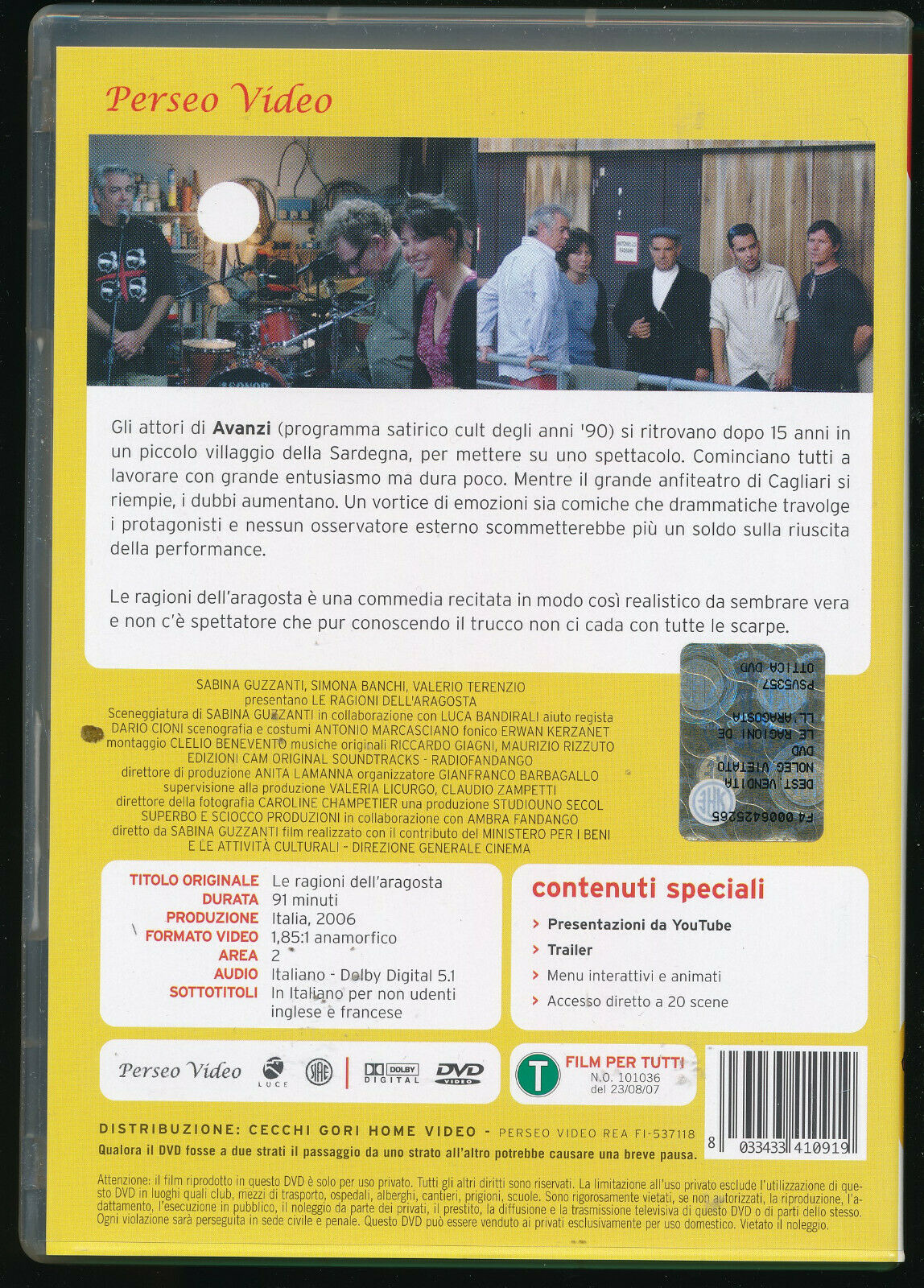 EBOND Le Ragioni Dell'aragosta DVD DB752426