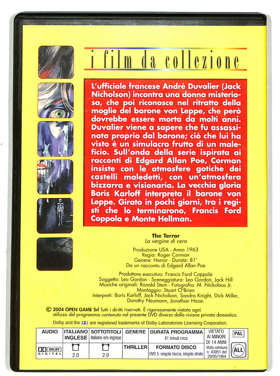 EBOND The Terror La Vergine Di Cera  Editoriale DVD DB752441
