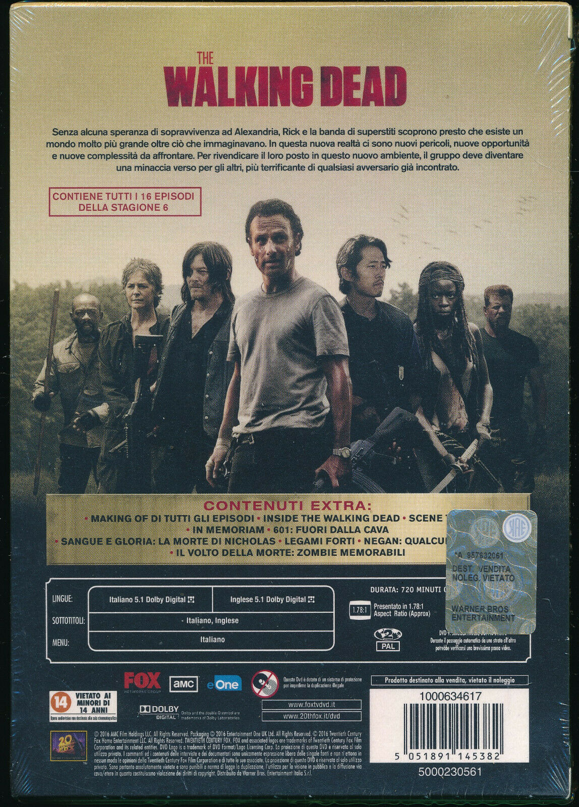 EBOND He Walking Dead. Stagione 6 DVD DB752450