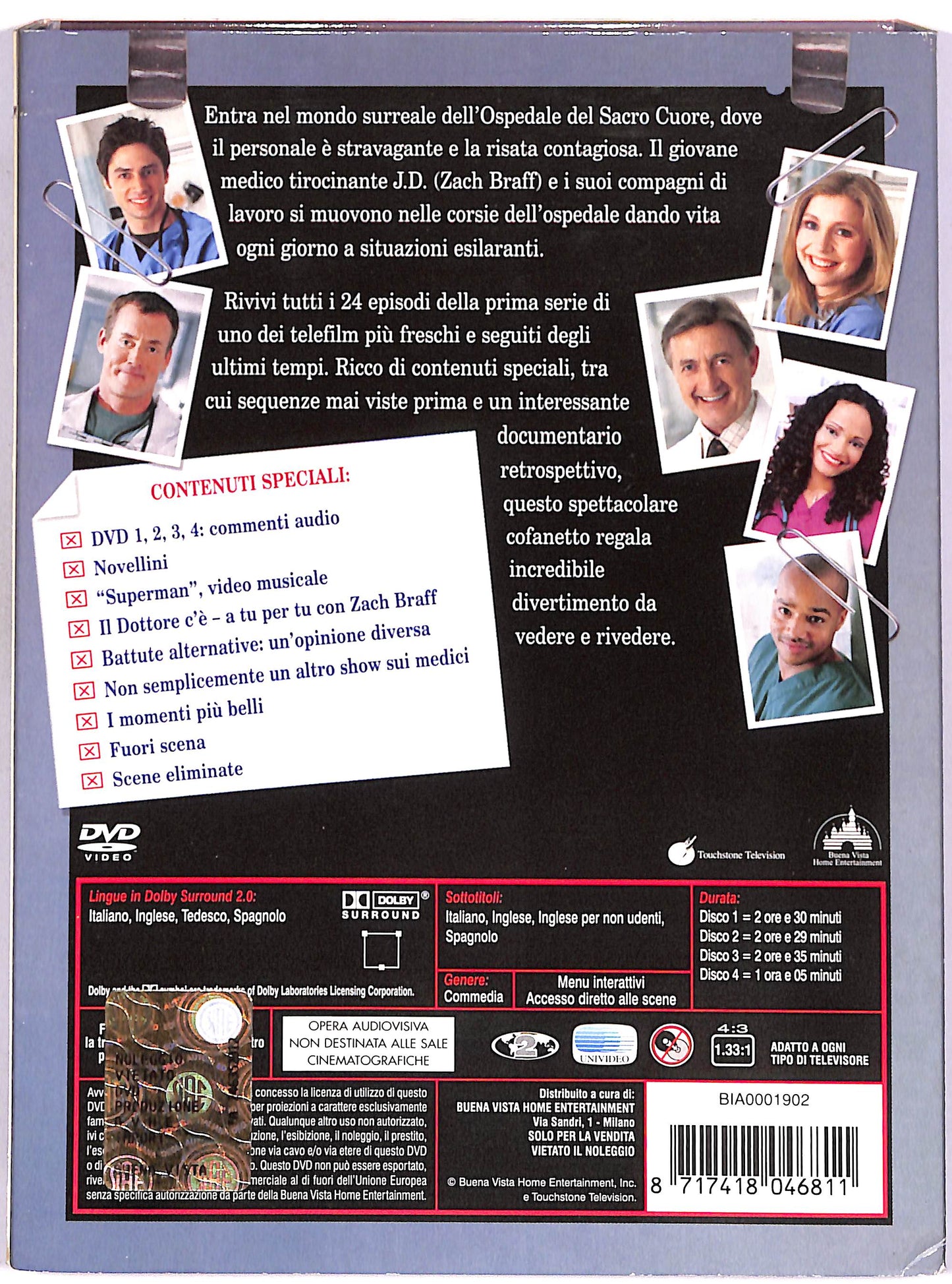 EBOND Scrubs - Prima serie (4 dischi) DIGIPACK DVD DB752606