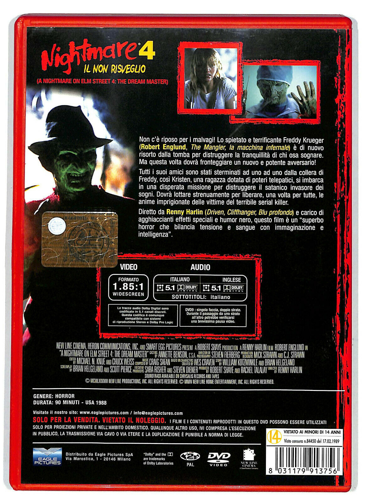 EBOND Nightmare 4 Il Non Risveglio DVD DB752633