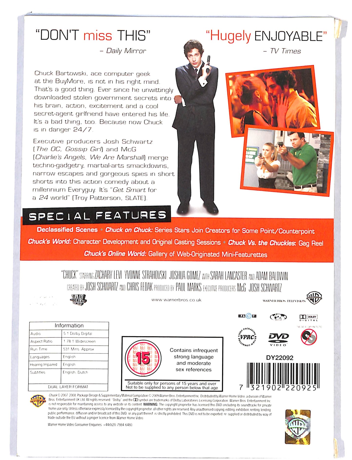 EBOND Chuck - Season 1 Edizione: Regno Unito DVD DB752654