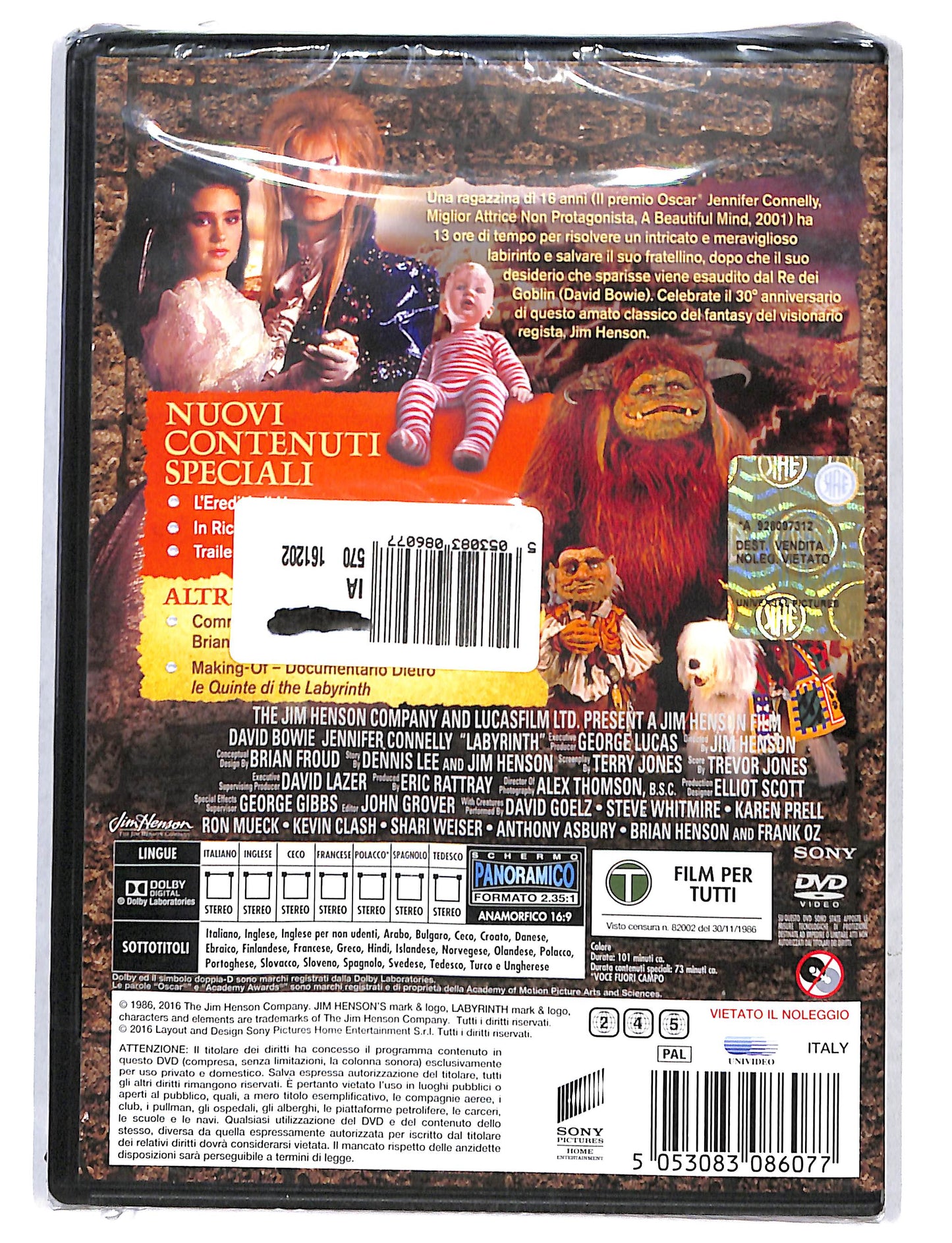 EBOND Labyrinth dove tutto e possibile 30th Anniversary DVD DB752656
