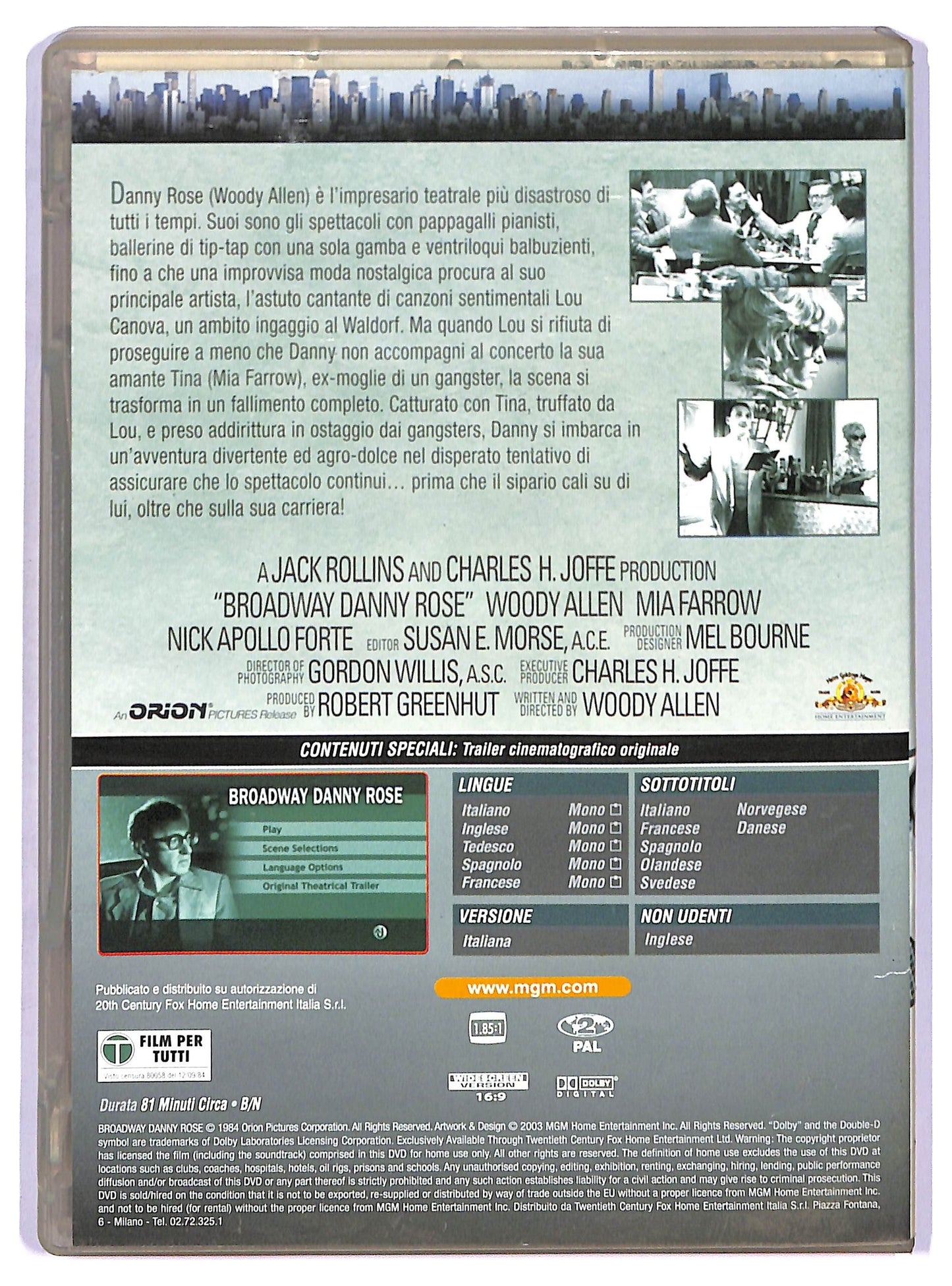EBOND Broadway Danny Ros NOLEGGIO DVD DB752857