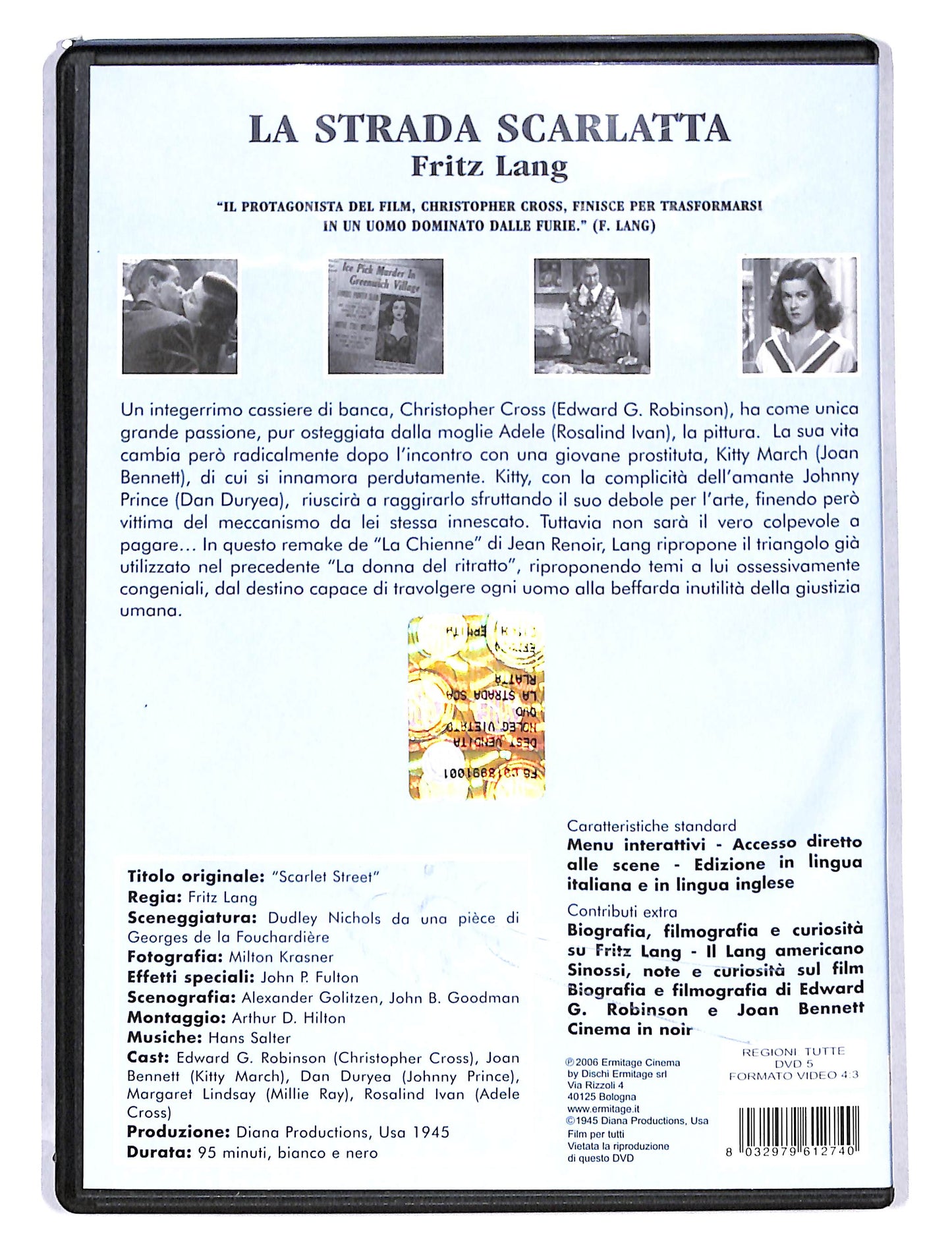 EBOND Fritz Lang la strada scarlatta DVD DB753203