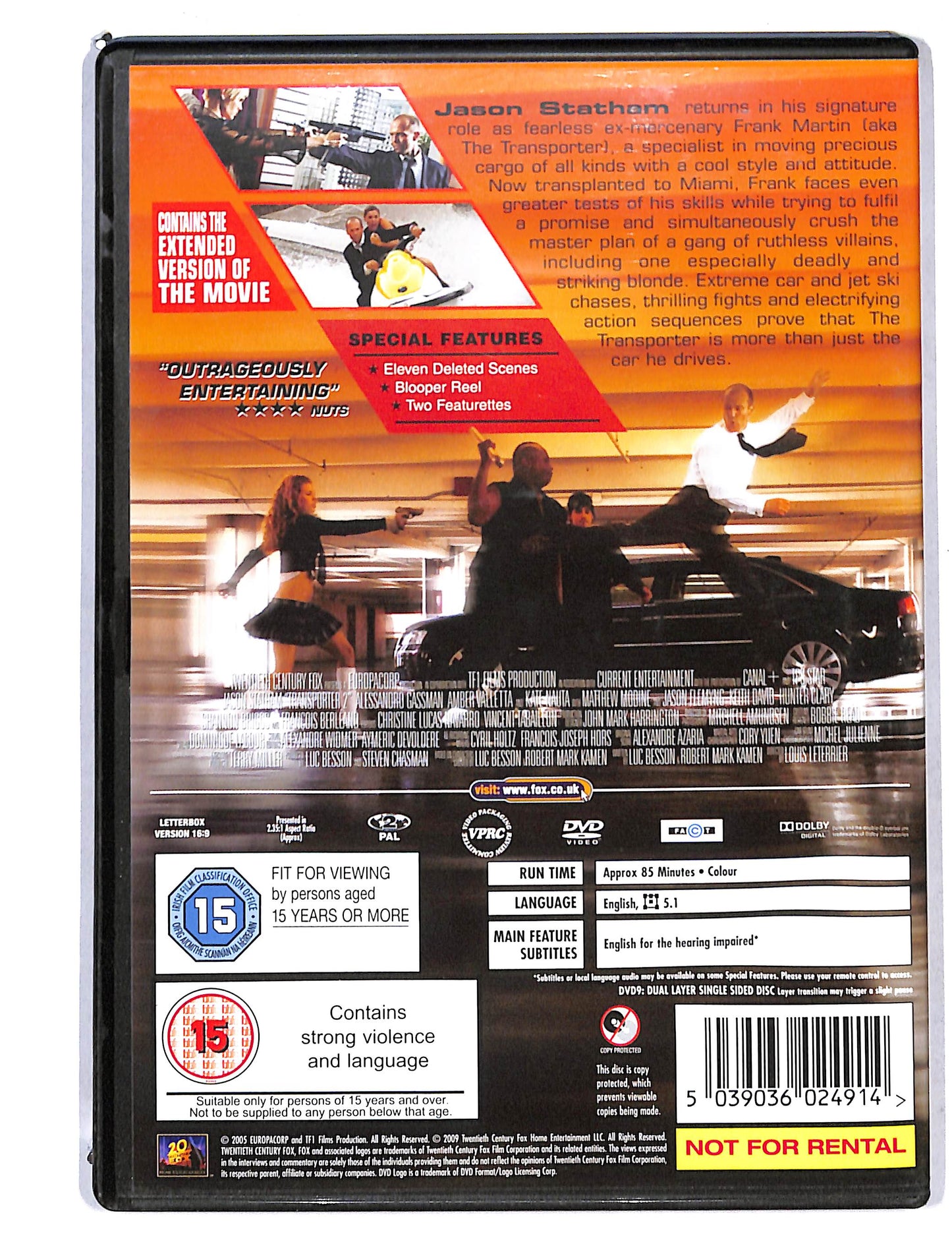 EBOND Transporter 2 Edizione UK DVD DB753204