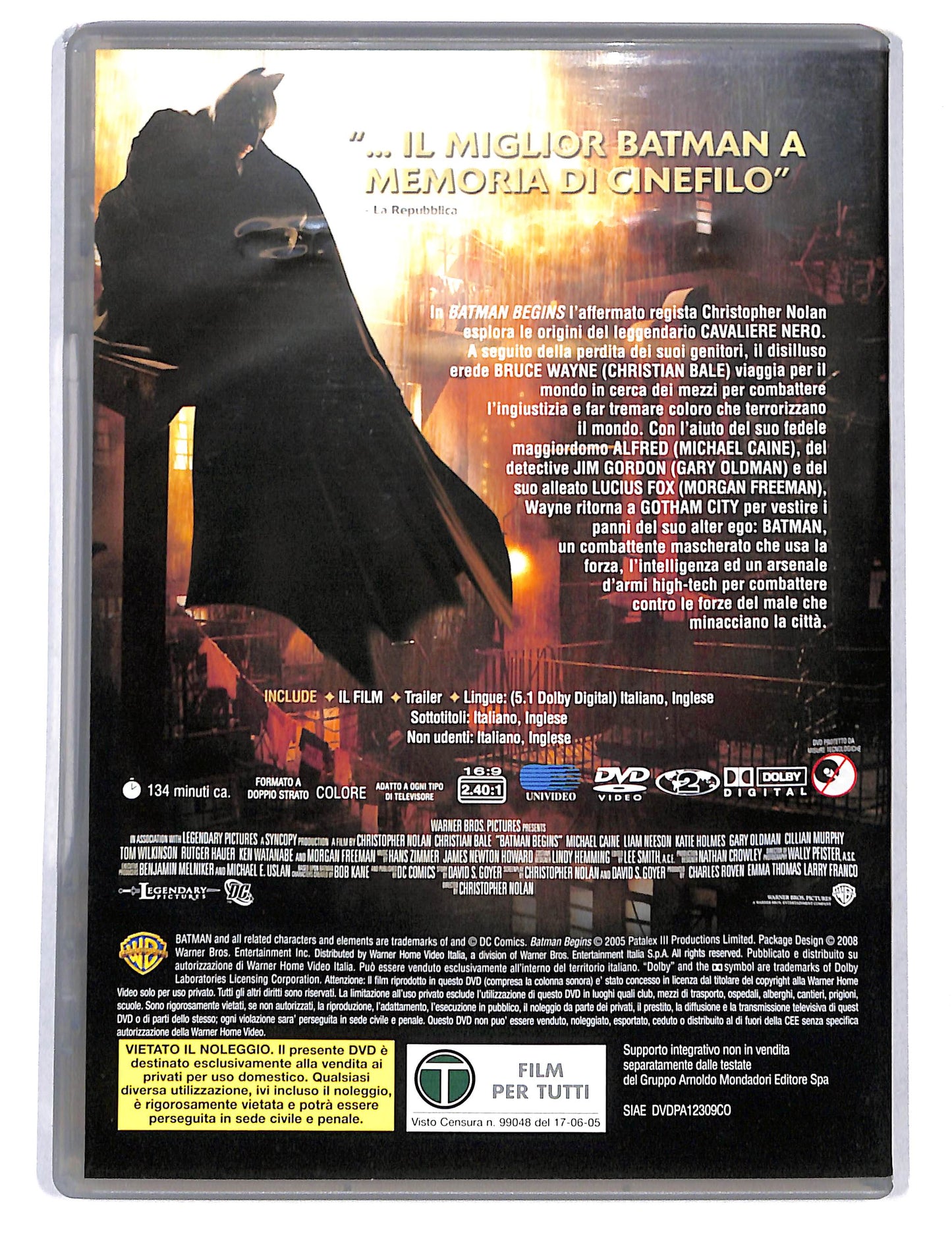 EBOND Batman Begins EDITORIALE DVD DB753418