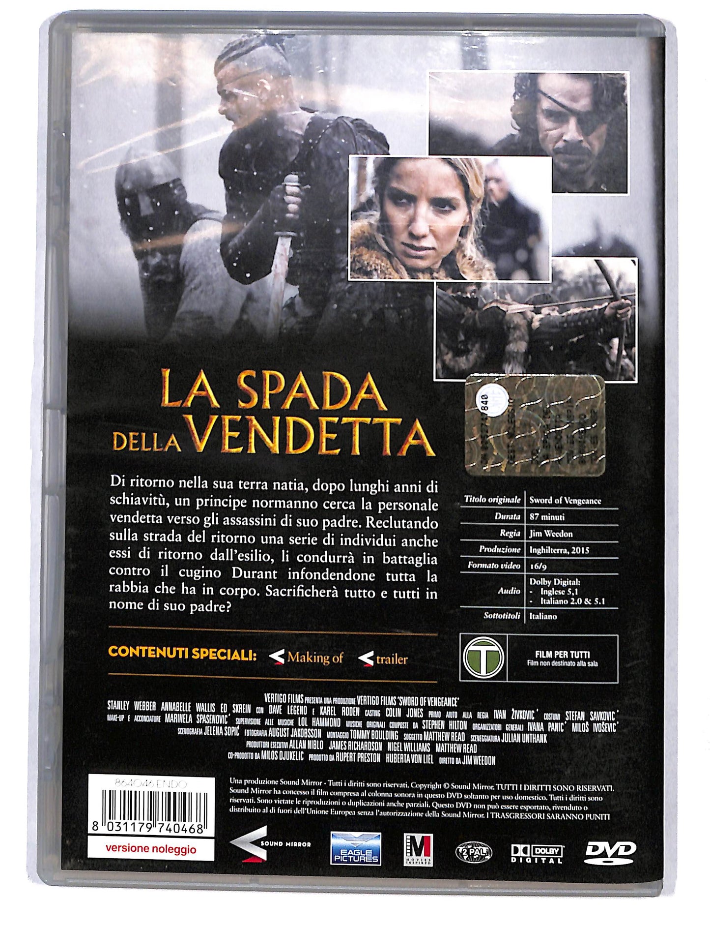 EBOND La Spada della vendetta NOLEGGIO DVD DB753436
