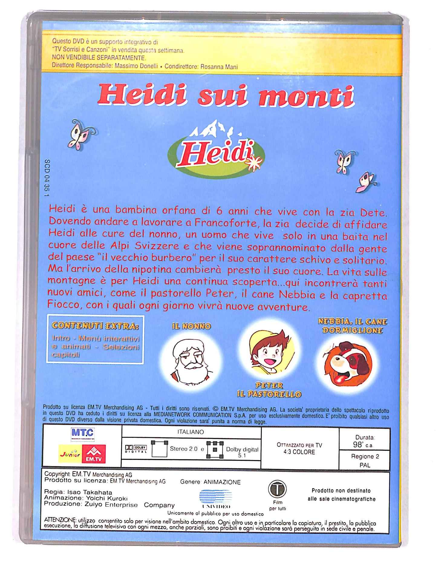 EBOND Heidi sui Monti il film EDITORIALE DVD DB753444