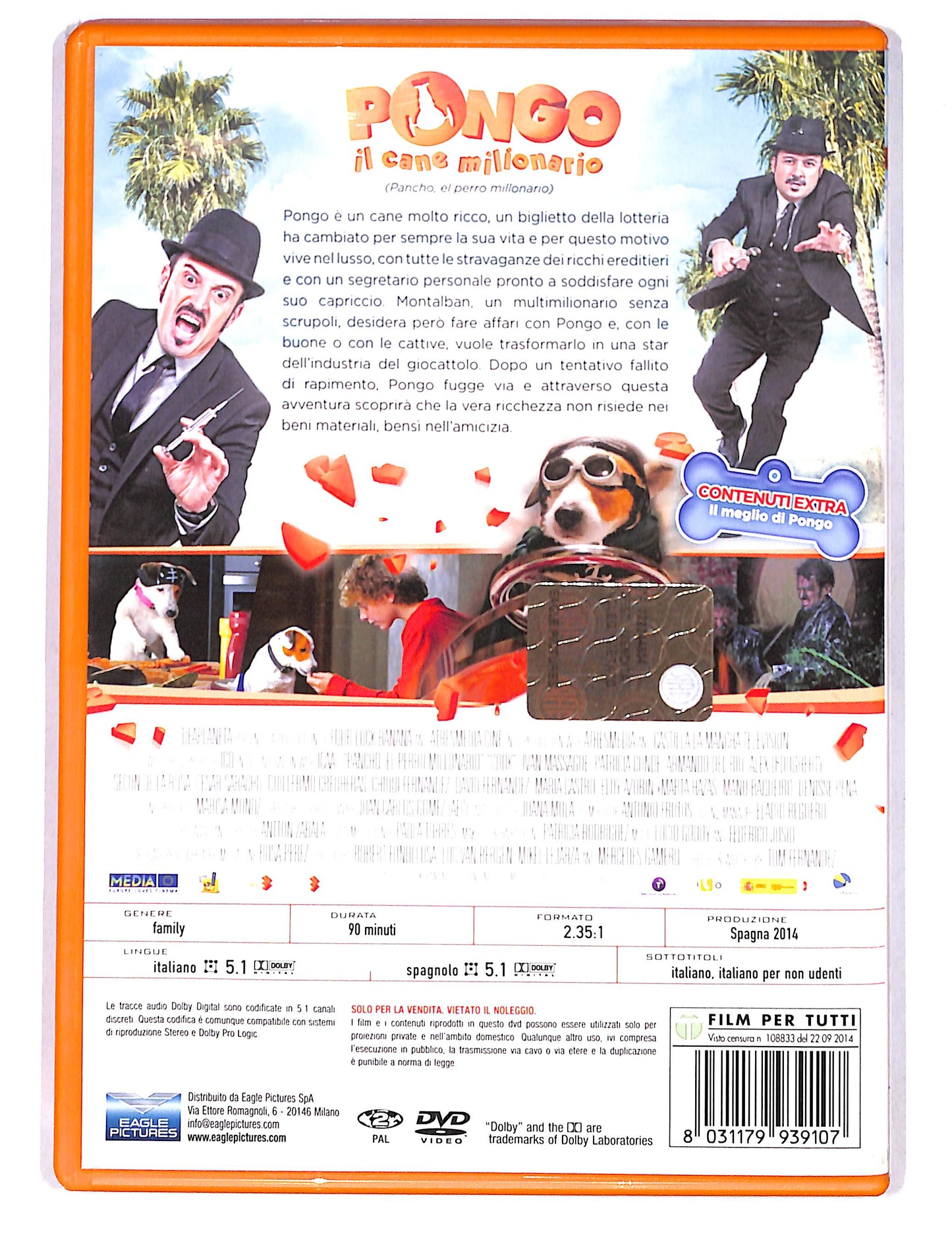 EBOND Pongo - Il Cane Milionario DVD DB753449