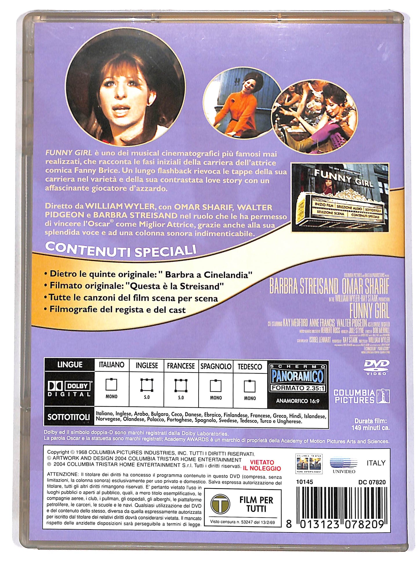EBOND Funny Girl EDIZIONE SPECIALE DVD DB753640