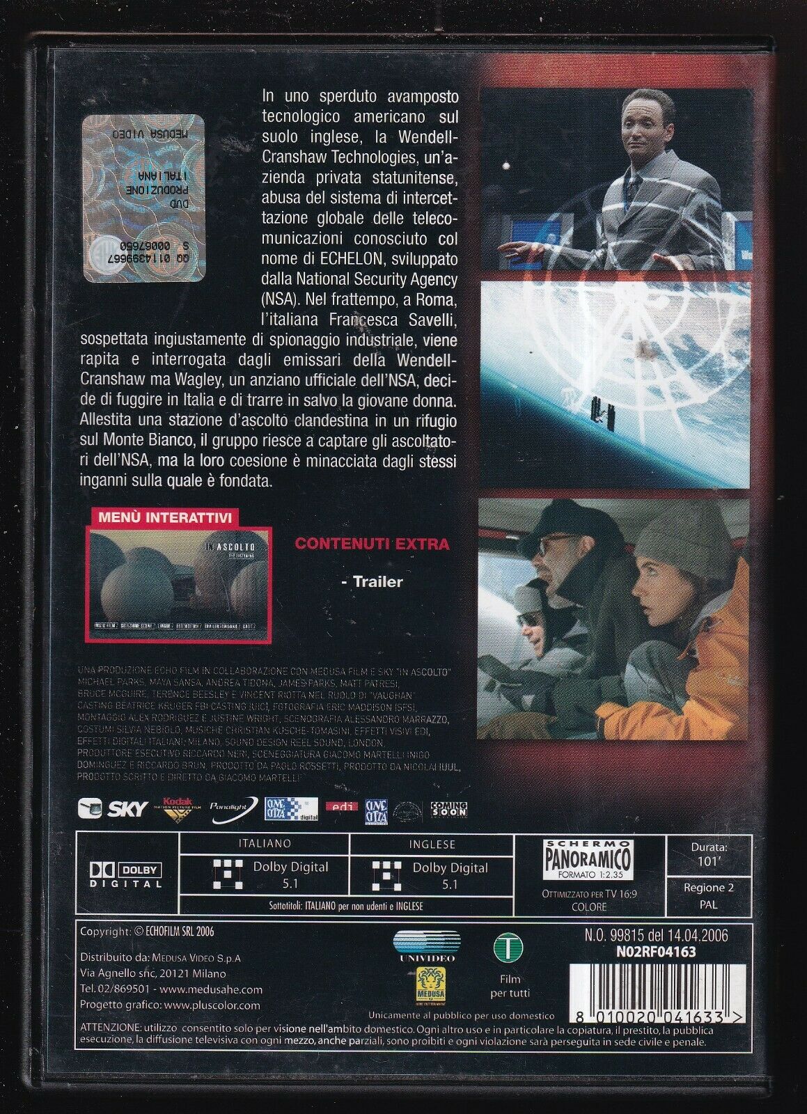 EBOND In Ascolto - The Listening Ex Noleggio DVD DB753651