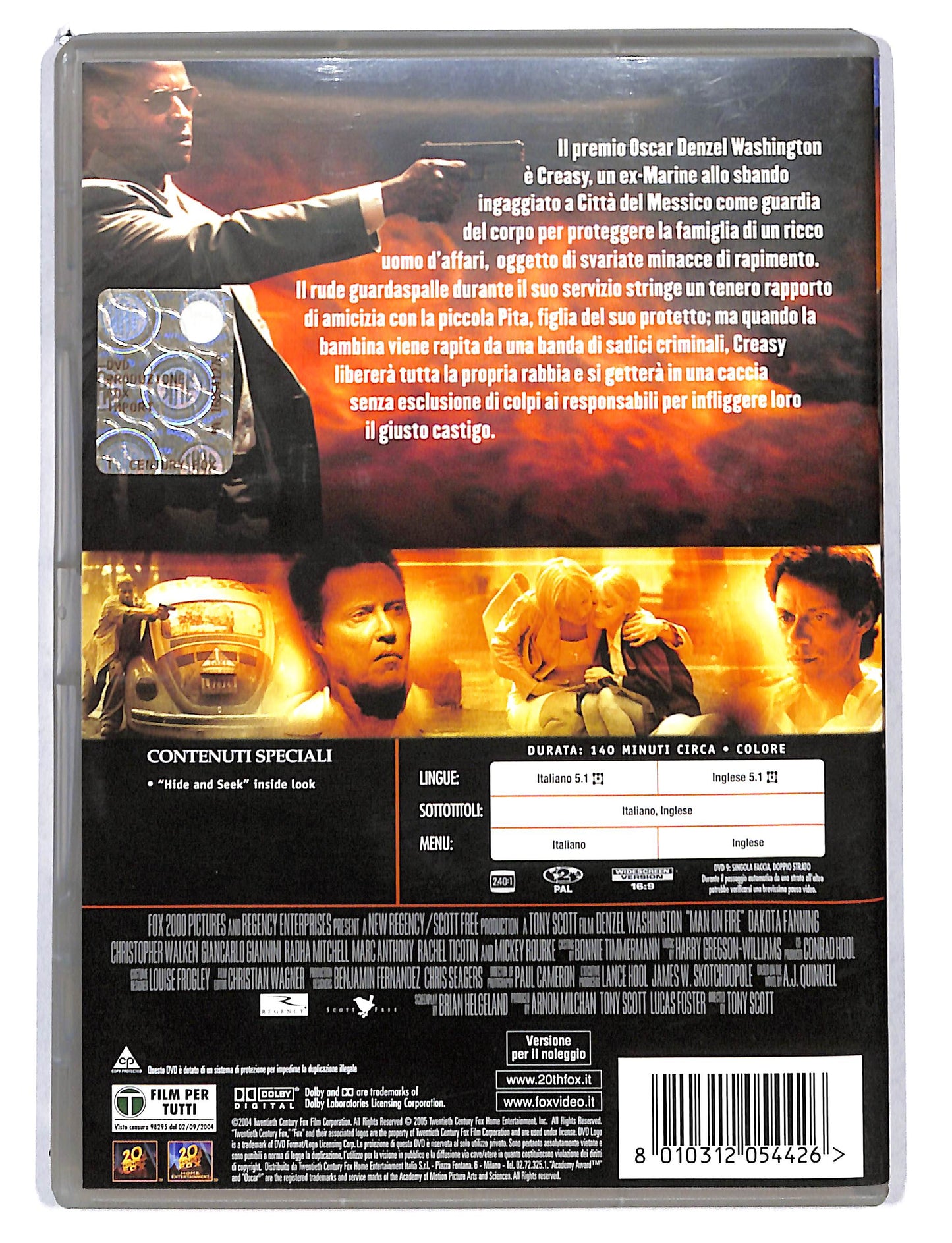 EBOND Man on Fire il fuoco della vendetta NOLEGGIO DVD DB753816