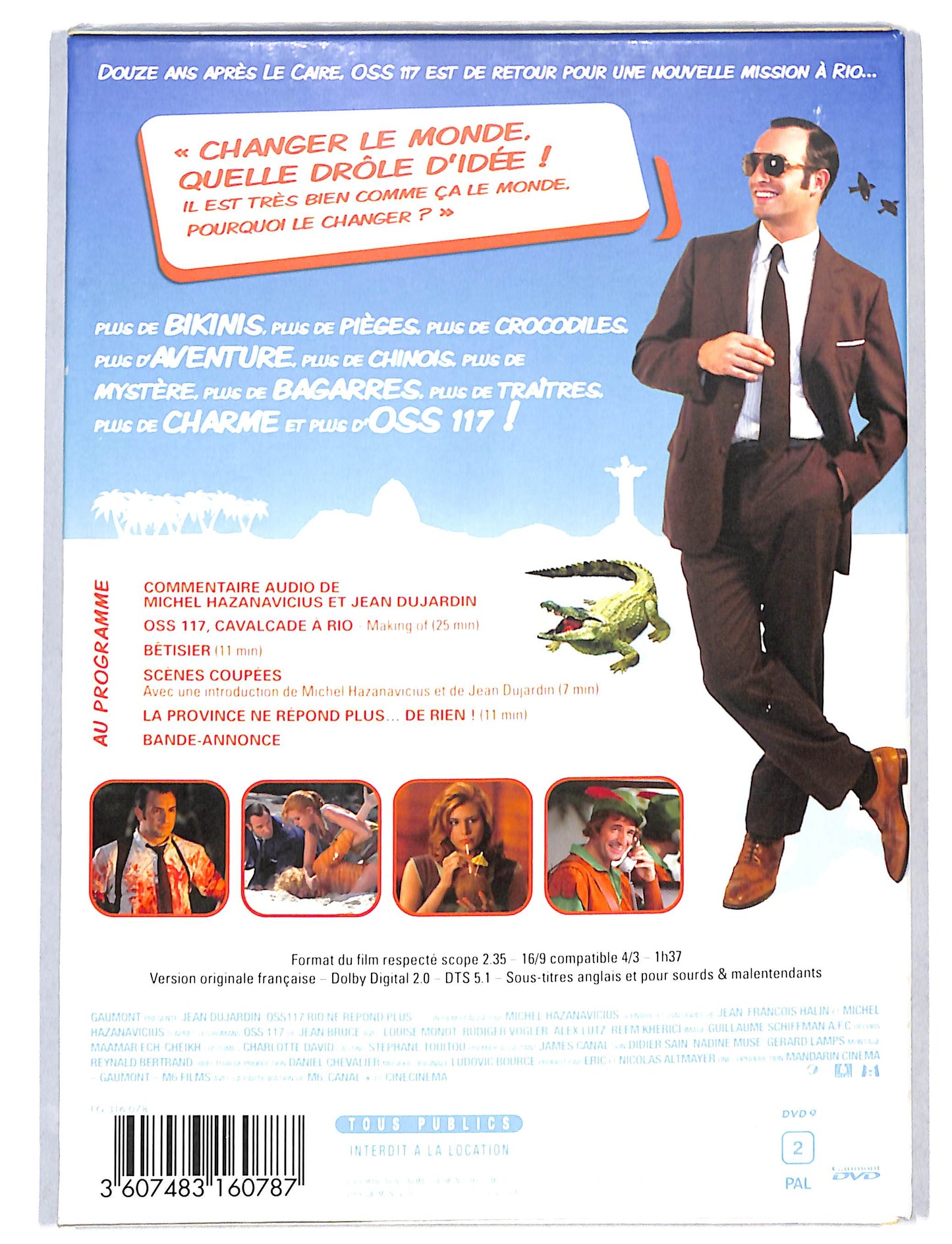 EBOND OSS 117-Rio ne repond Plus - Edizione Francese DVD DB753848
