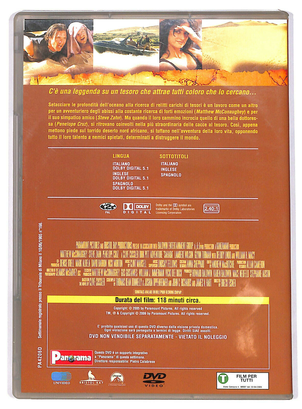 EBOND Sahara Editoriale DVD DB754217