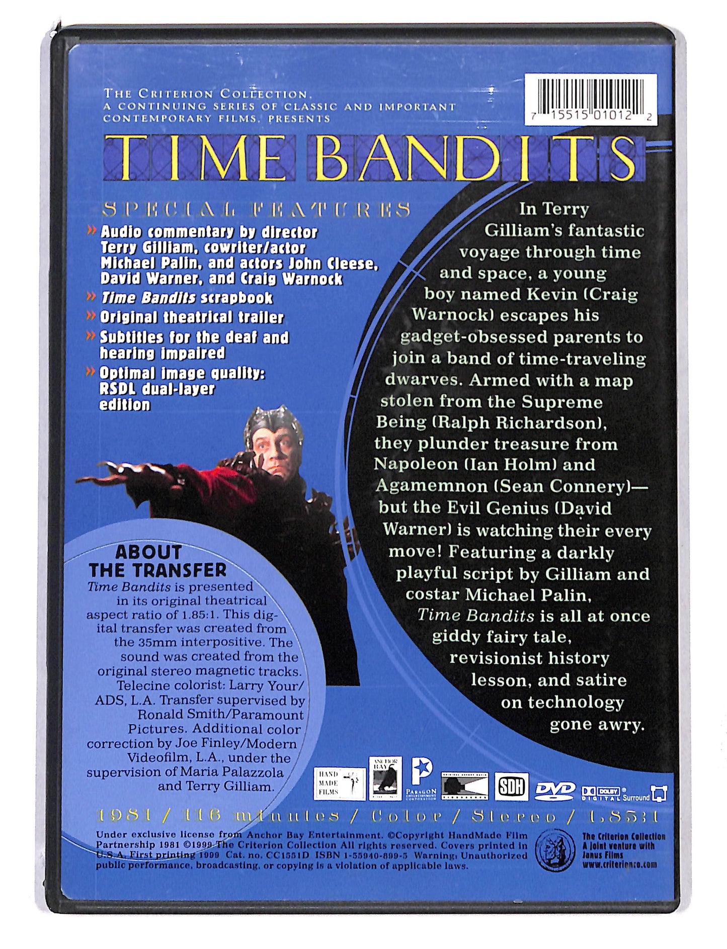 EBOND Time Bandits - the criterion Collection DVD DB754310