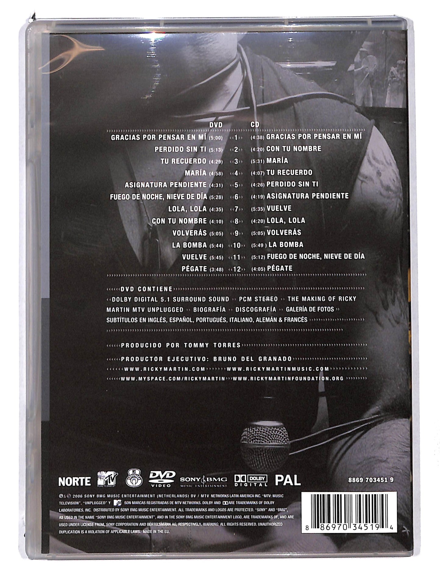 EBOND Ricky Martin - Mtv Unplugged (Dvd+Cd) DVD DB754337