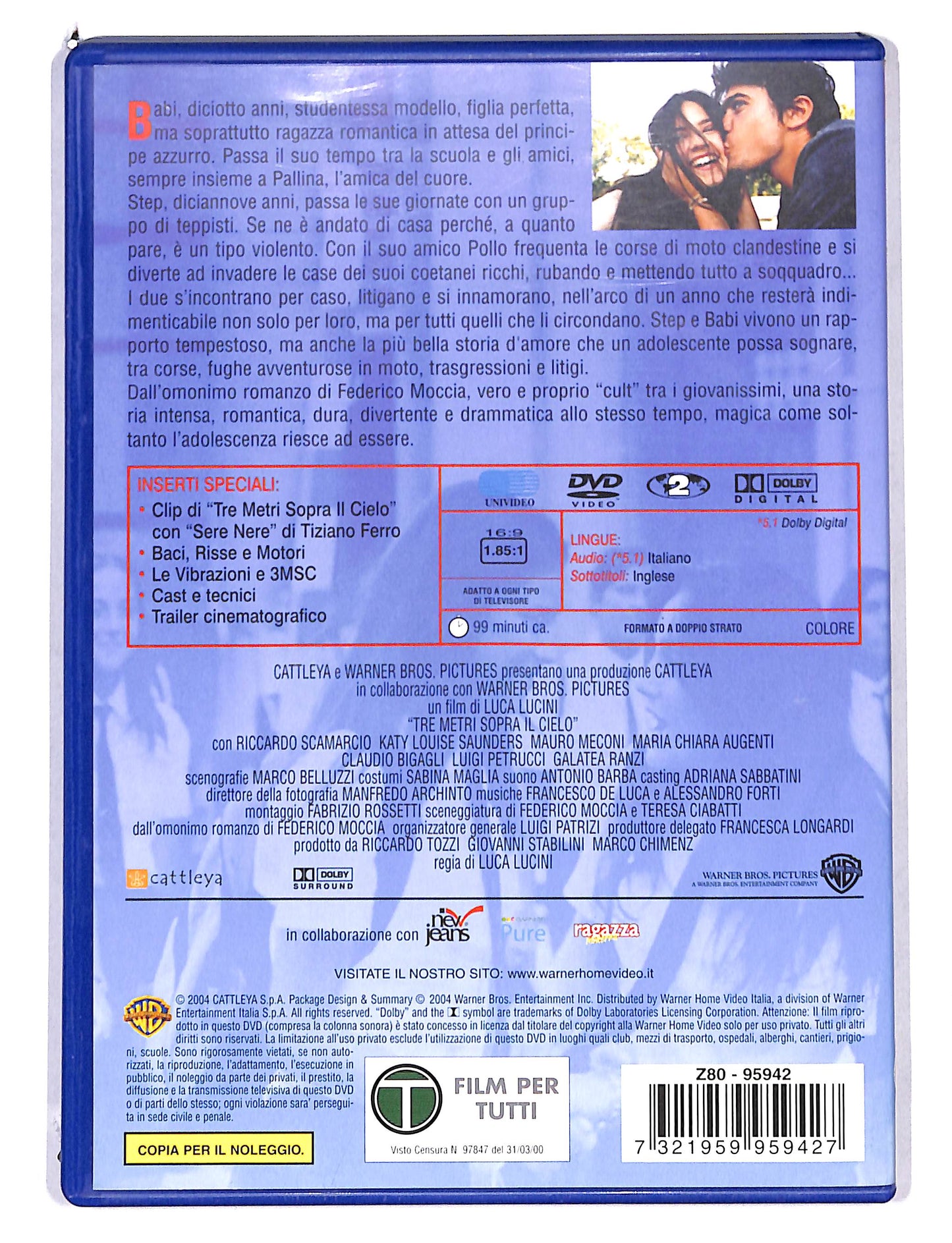 EBOND Tre metri sopra il cielo NOLEGGIO DVD DB754627