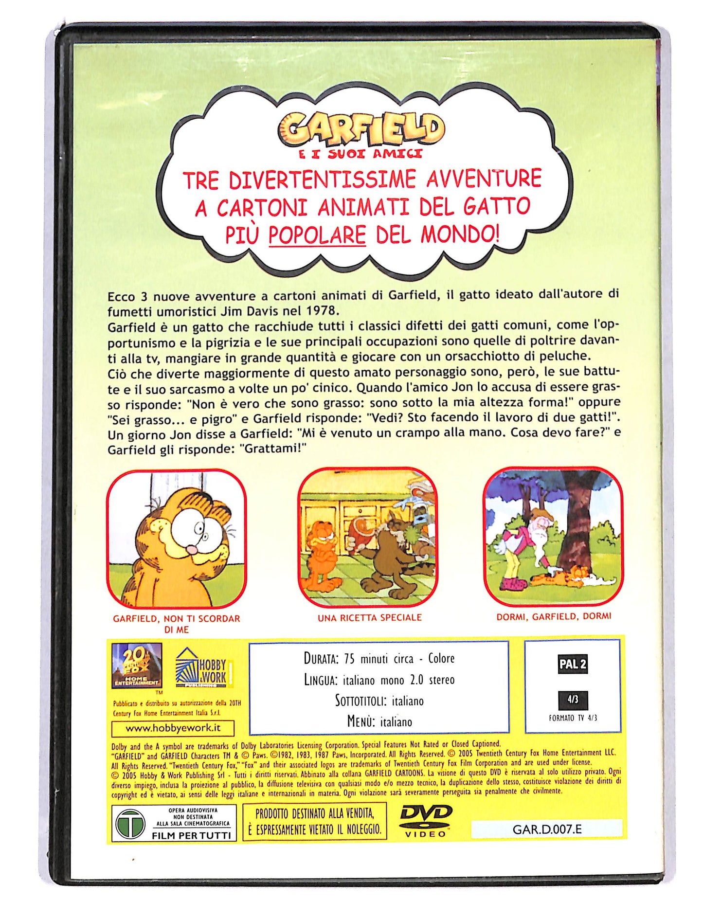 EBOND Garfield non ti scordar di me EDITORIALE DVD DB754637