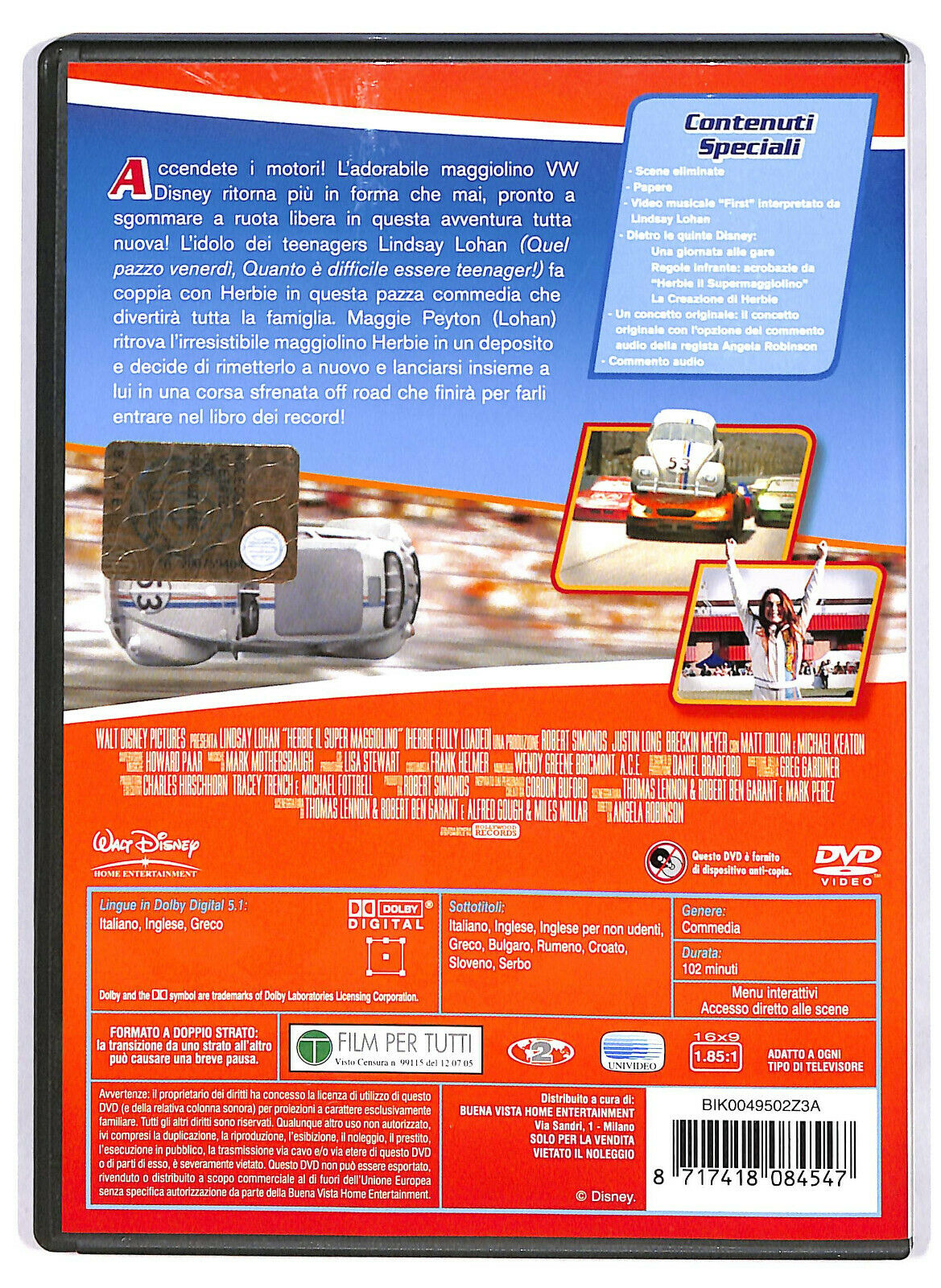 EBOND Herbie - Il Super Maggiolino NOLEGGIO DVD DB754727
