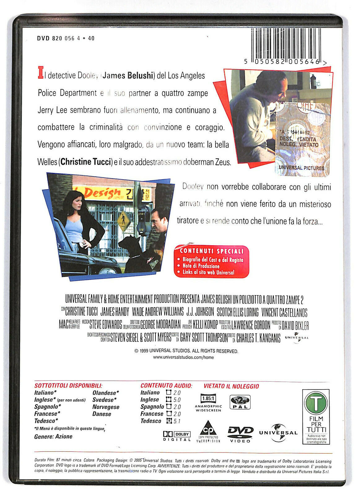 EBOND K-911 -un Poliziotto a 4 Zampe 2 NOLEGGIO DVD DB755612