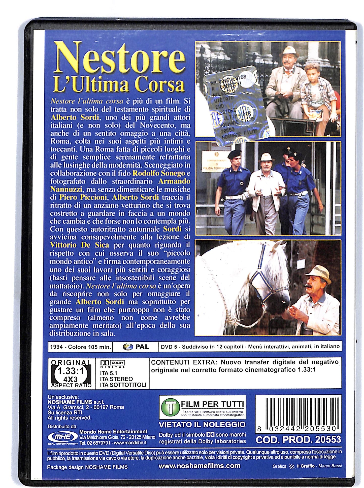 EBOND Nestore,L’ultima Corsa NOLEGGIO DVD DB755653