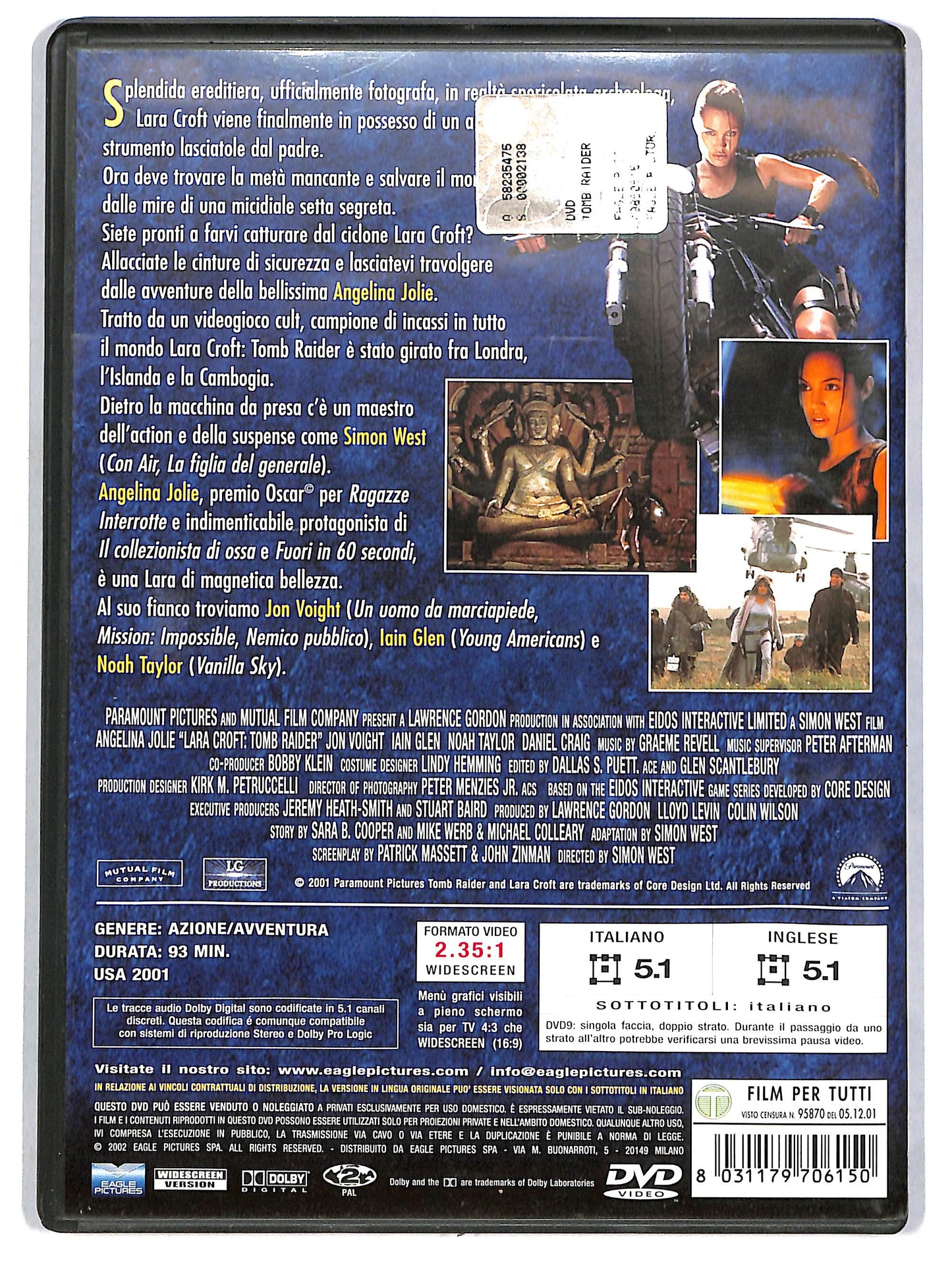 EBOND Lara Croft Tomb Raider Noleggio DVD DB755843