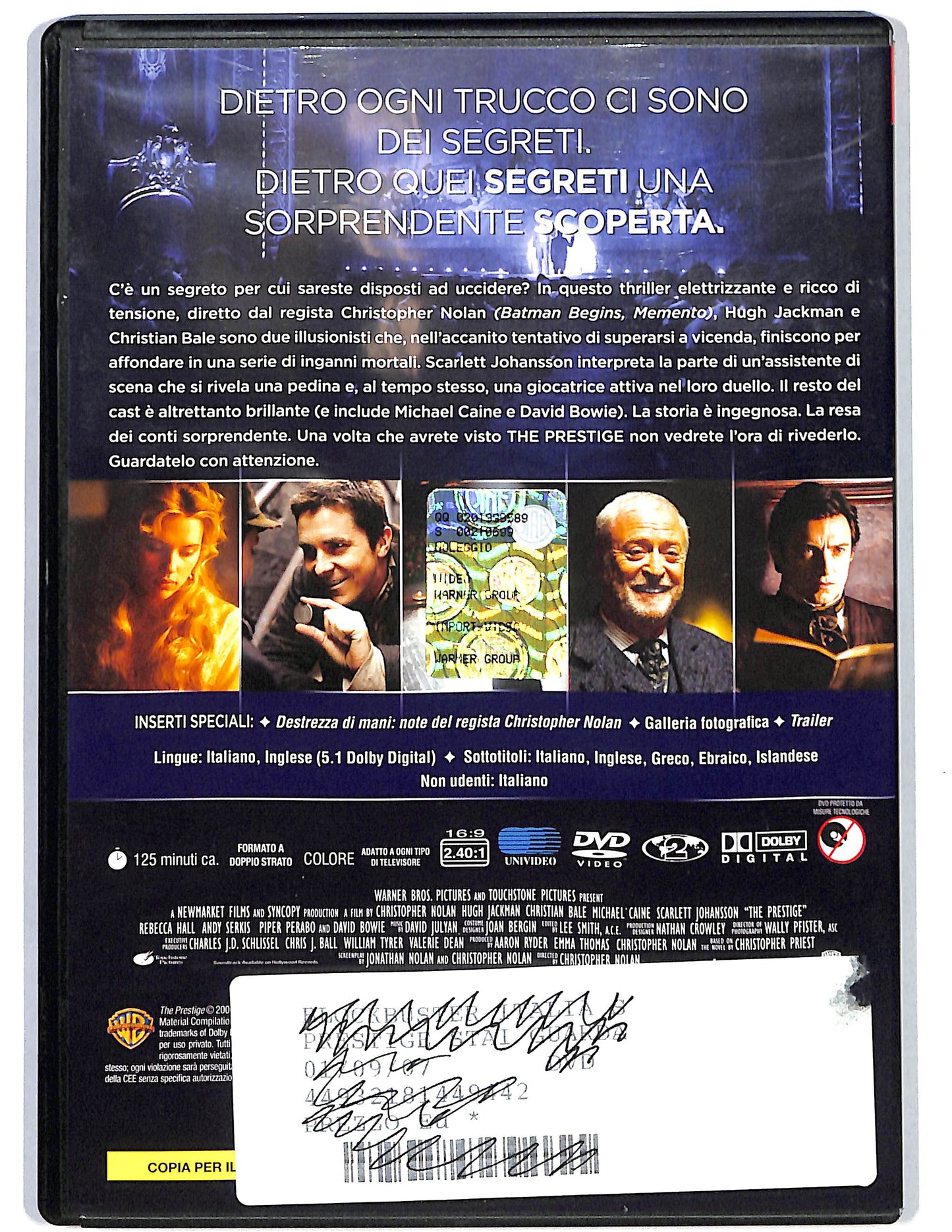 EBOND The Prestige NOLEGGIO DVD DB756115