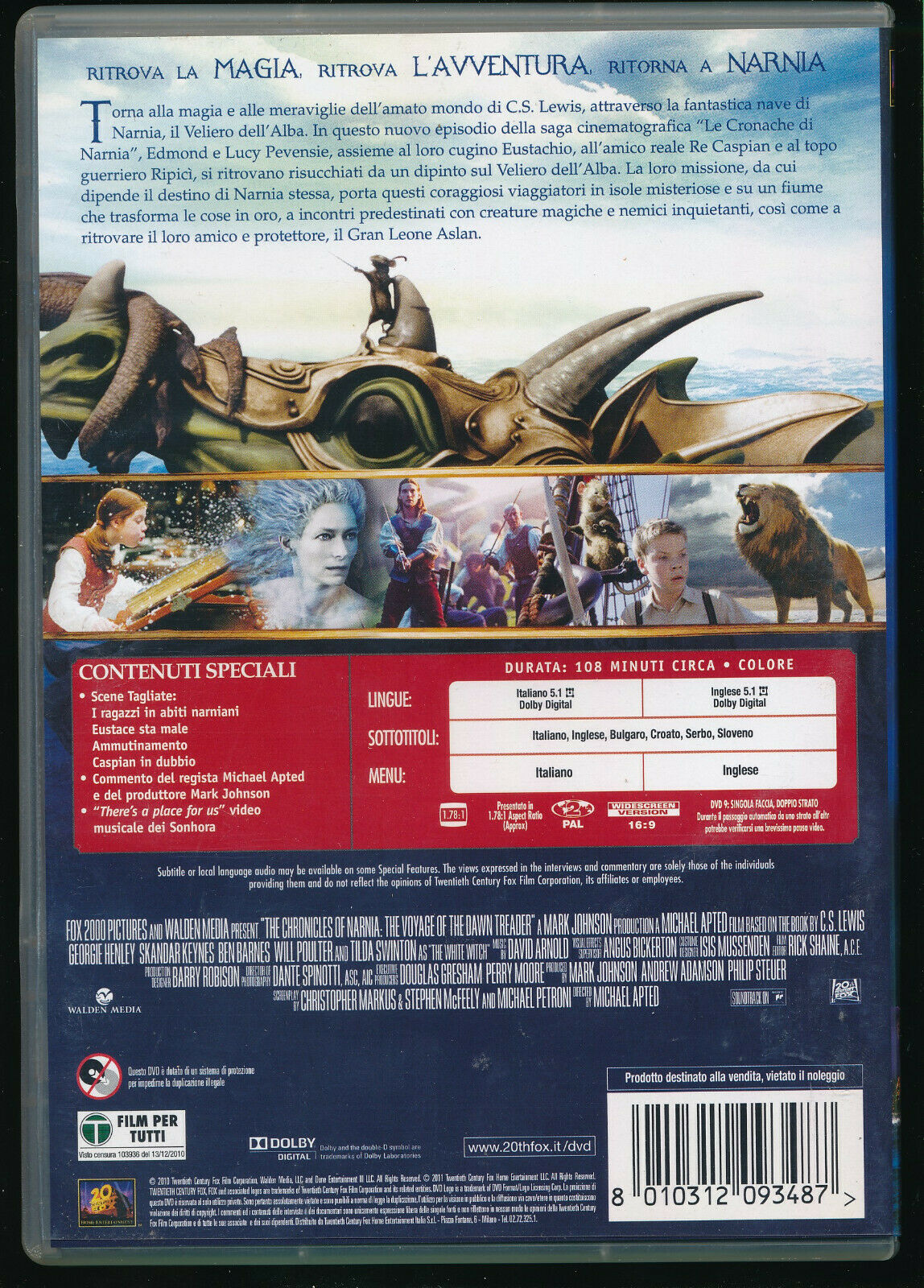 EBOND Le Cronache Di Narnia Il Viaggio Del Veliero NOLEGGIO DVD DB756326