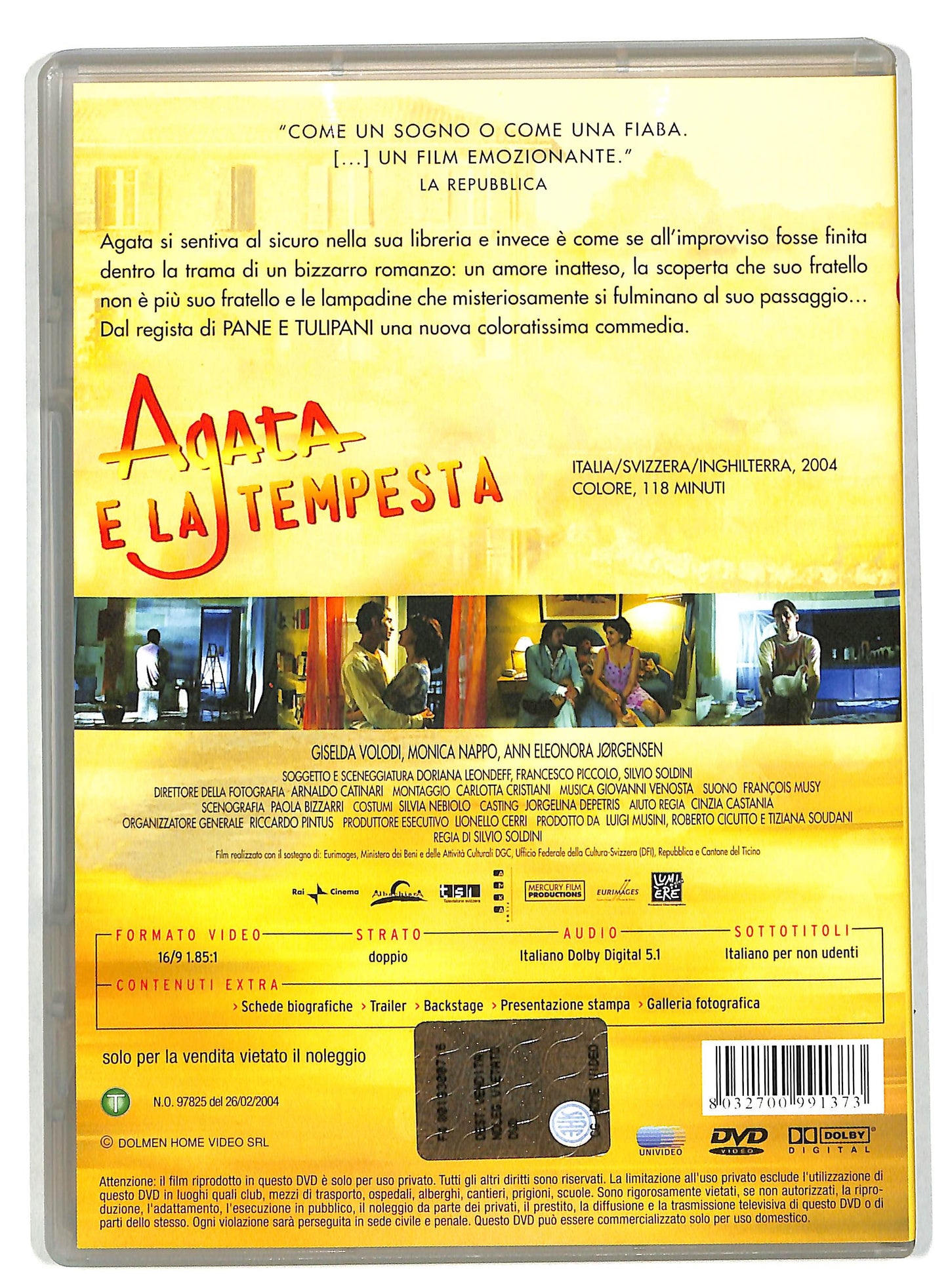 EBOND Agata e la tempesta NOLEGGIO DVD DB756834