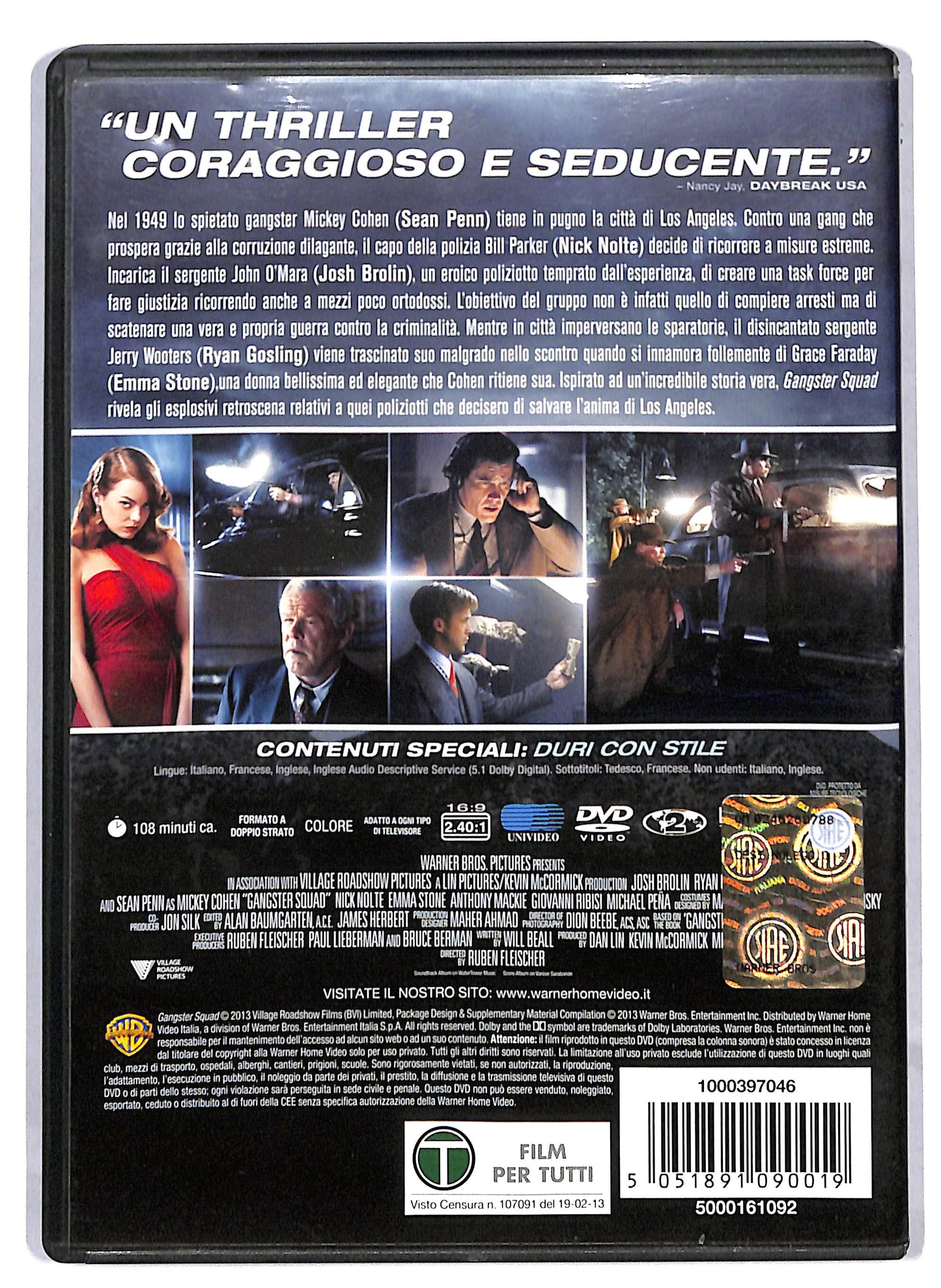 EBOND Gangster Squad NOLEGGIO DVD DB757347