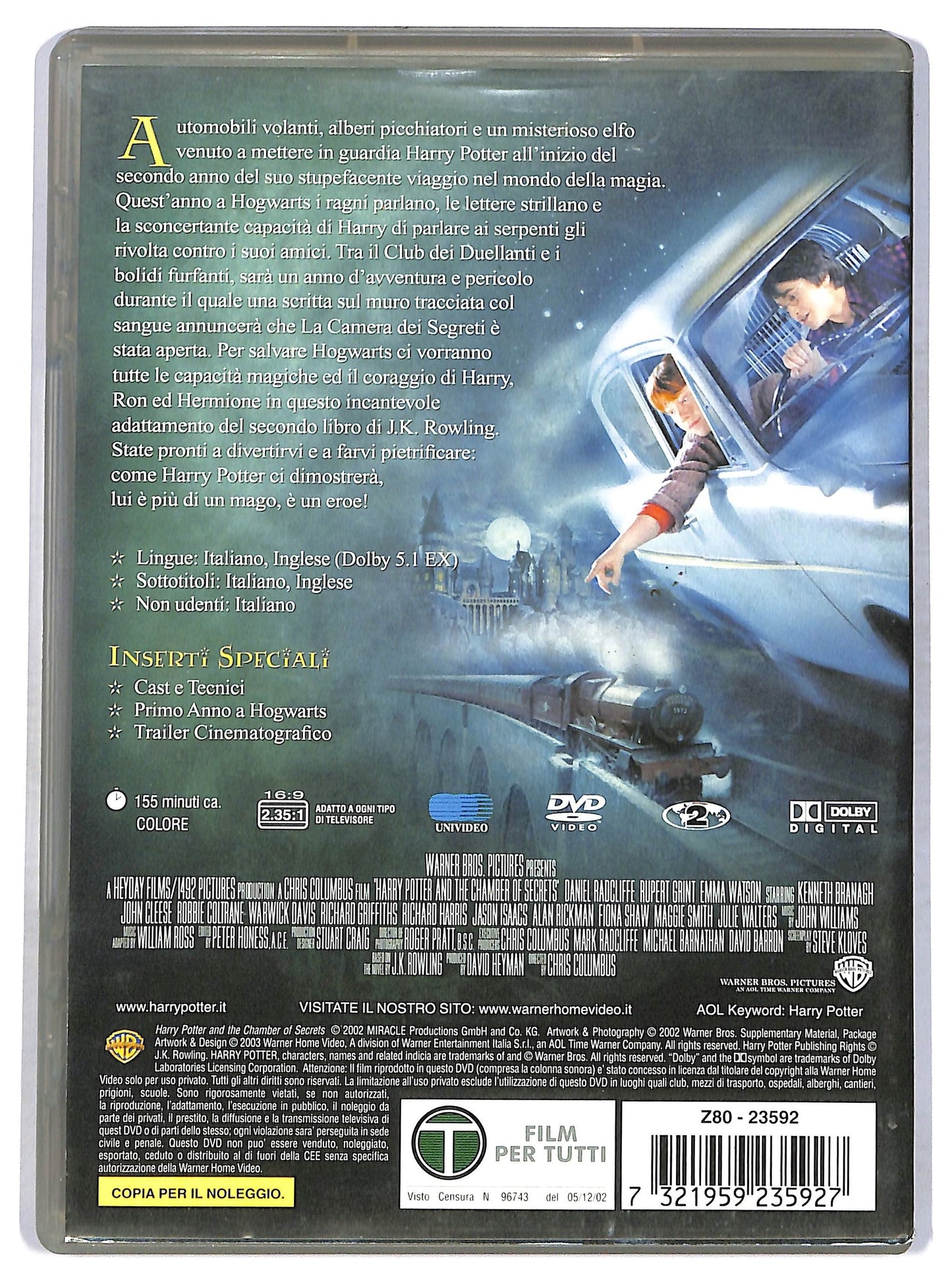 EBOND Harry Potter e la camera dei segreti Noleggio DVD DB757438