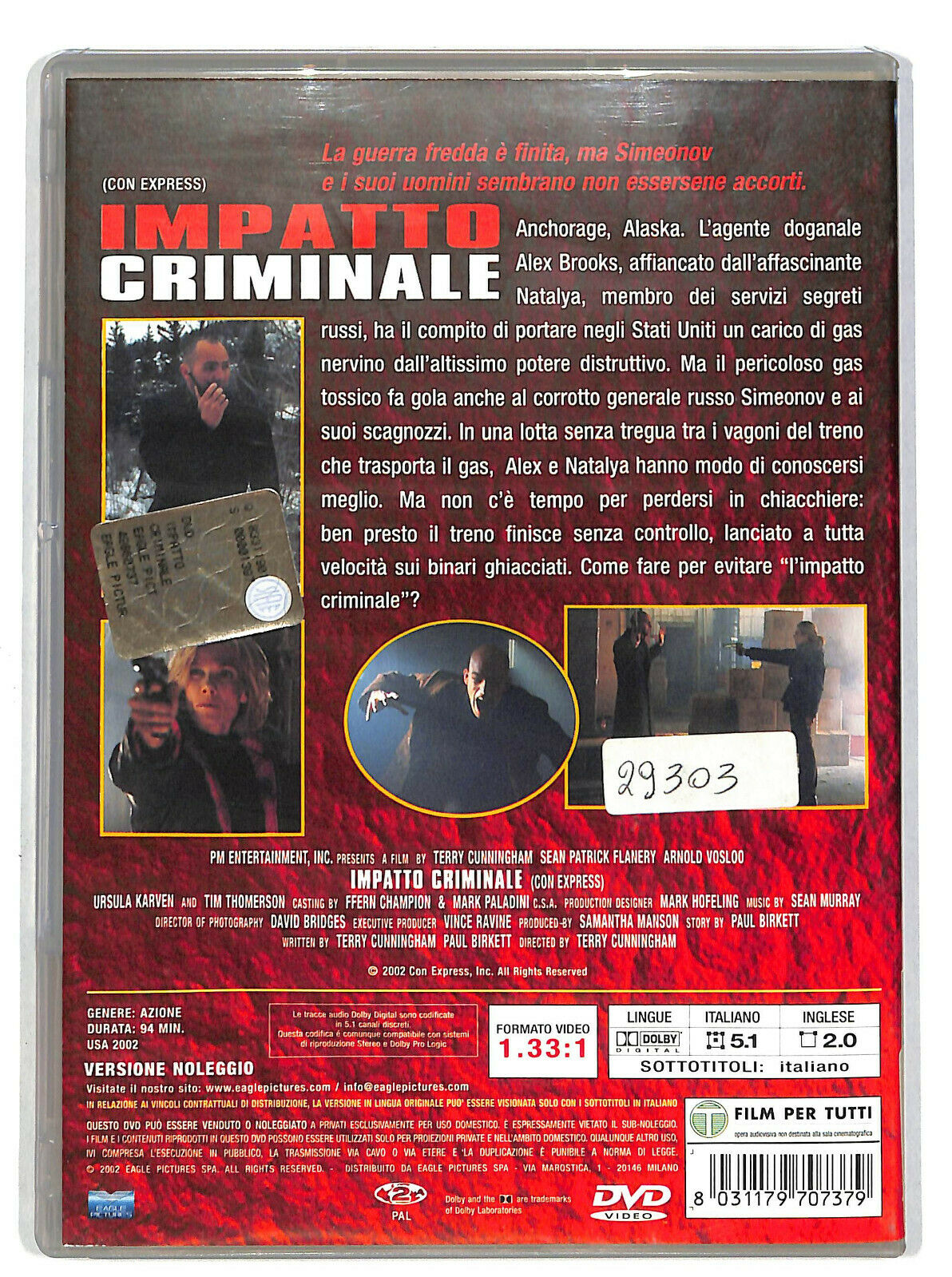EBOND Impatto Criminale (2002) NOLEGGIO DVD DB757464