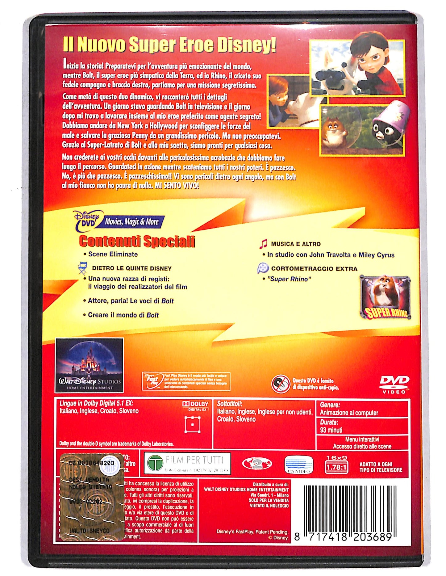 EBOND Bolt - Un eroe a quattro zampe NOLEGGIO DVD DB758121