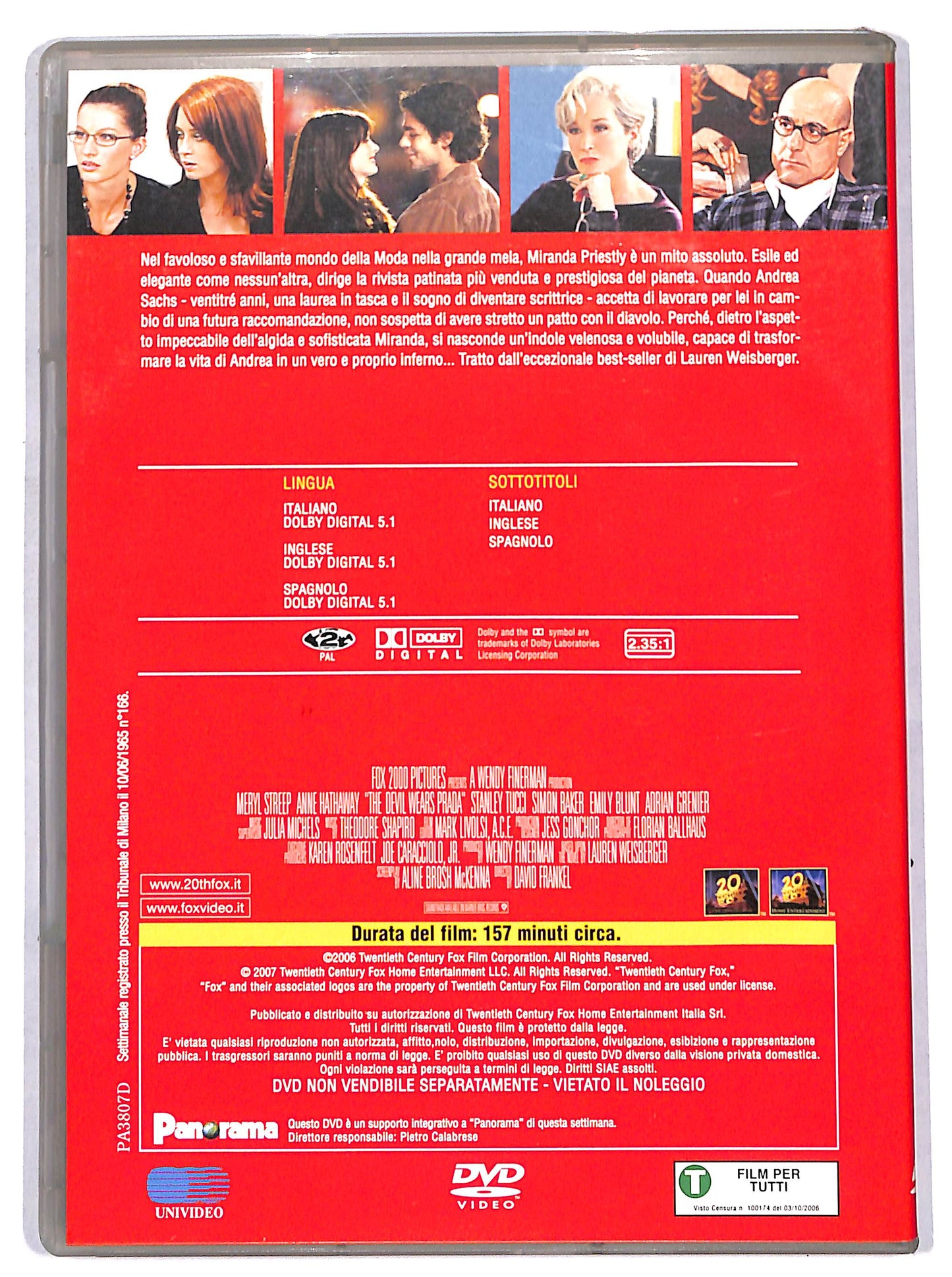 EBOND Il diavolo veste Prada EDITORIALE DVD DB758602