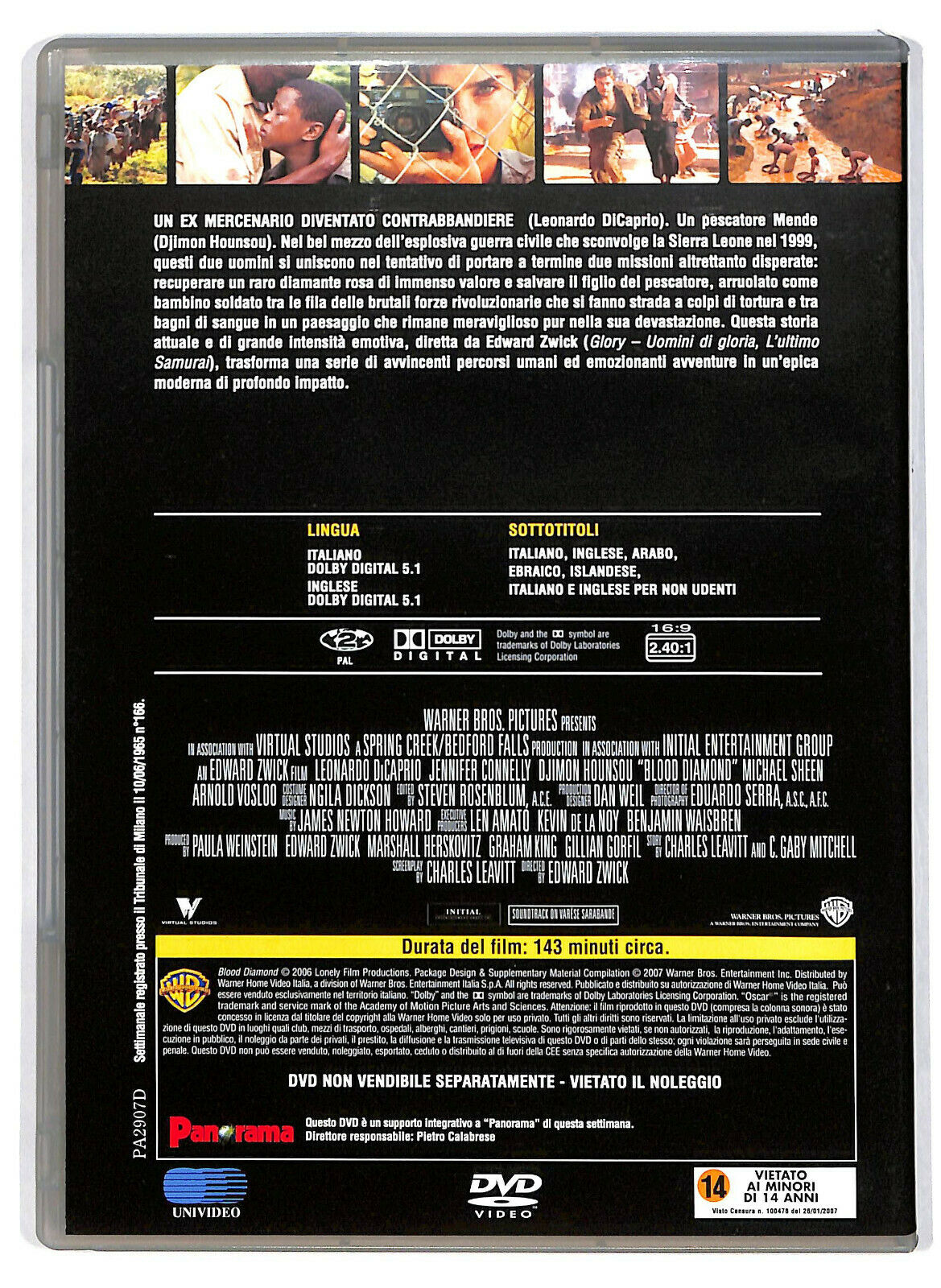 EBOND Blood Diamond Diamanti Di Sangue  Editoriale DVD DB758605