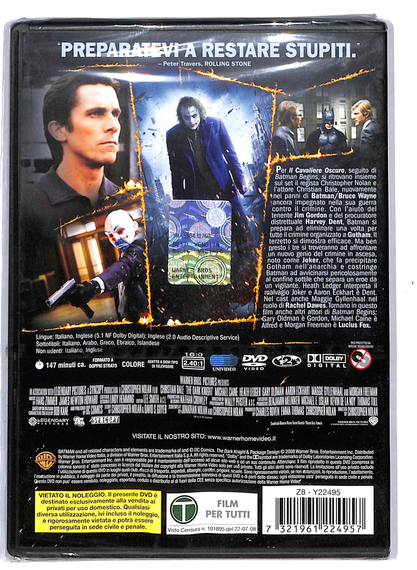 EBOND Il cavaliere oscuro DVD DB758616