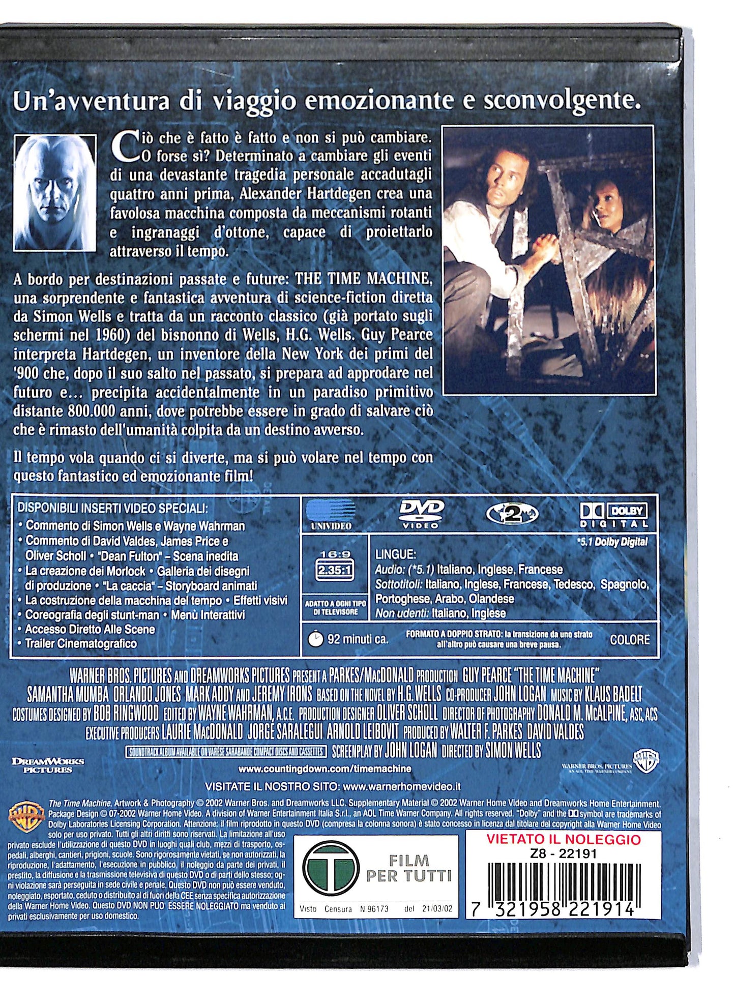 EBOND The Time Machine SNAPPER NOLEGGIO DVD DB758921