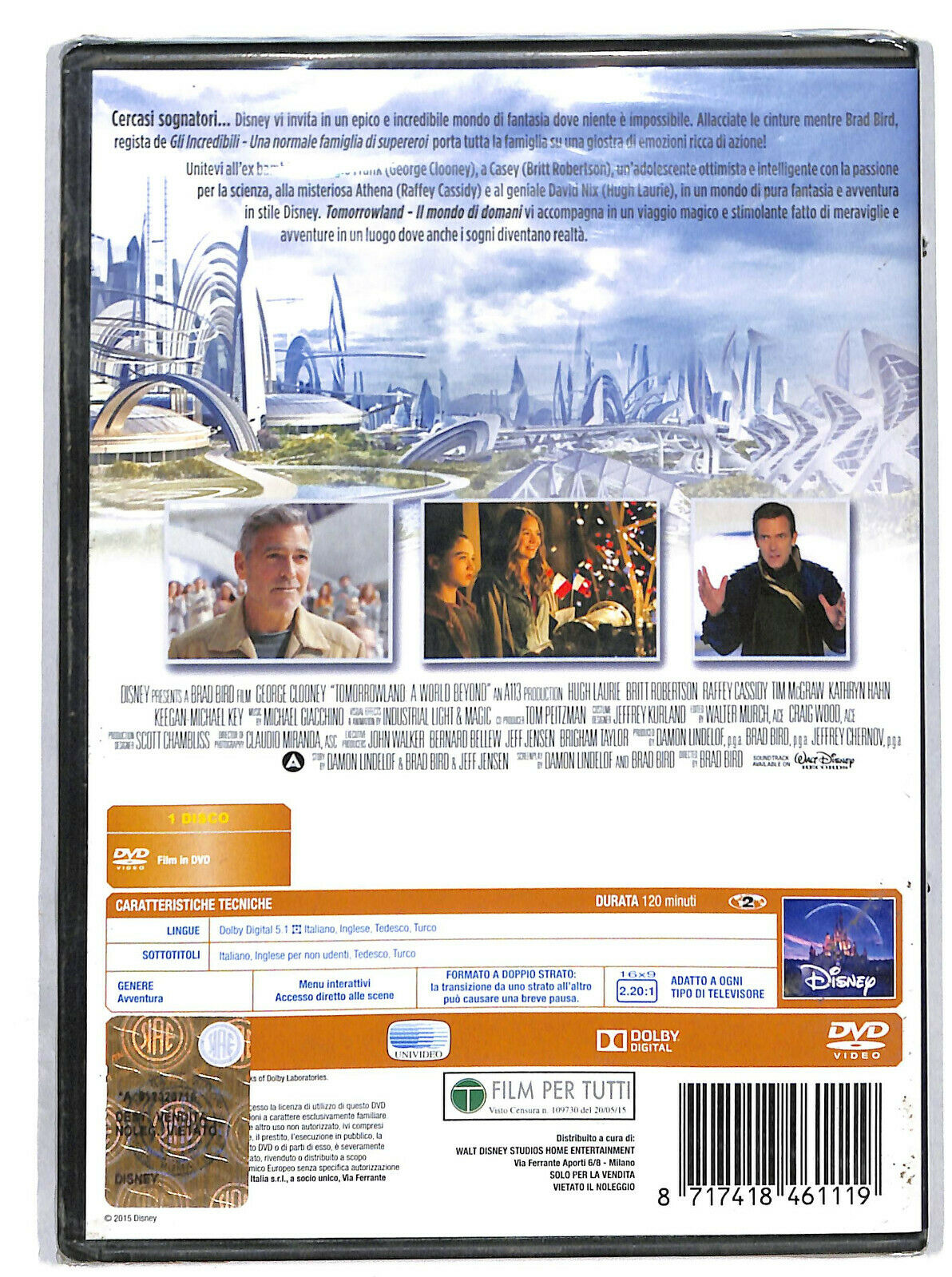 EBOND Tomorrowland - Il Mondo Di Domani NOLEGGIO DVD DB759117