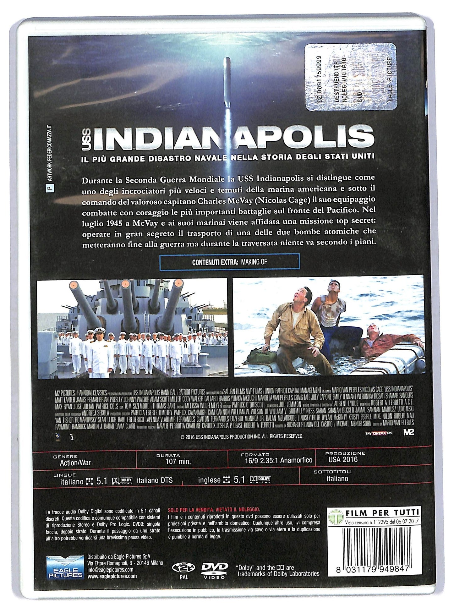 EBOND indianapolis NOLEGGIO DVD DB759119