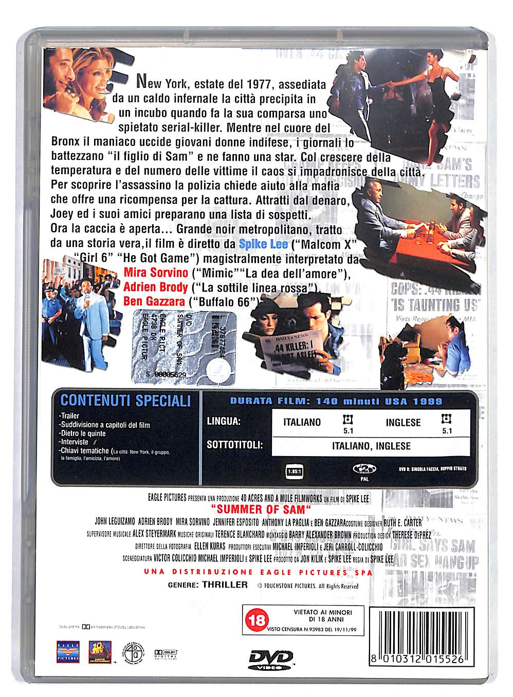 EBOND Summer Of Sam NOLEGGIO DVD DB759262