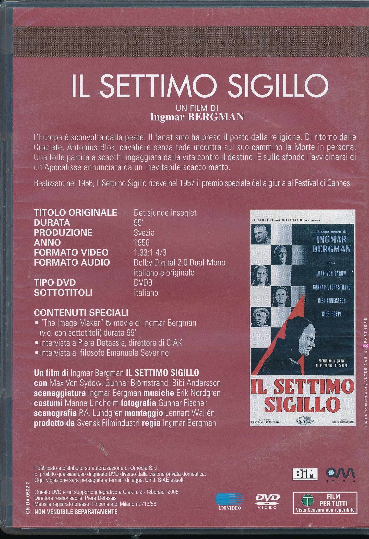 EBOND Il Settimo Sigillo [Editoriale] DVD DB759645