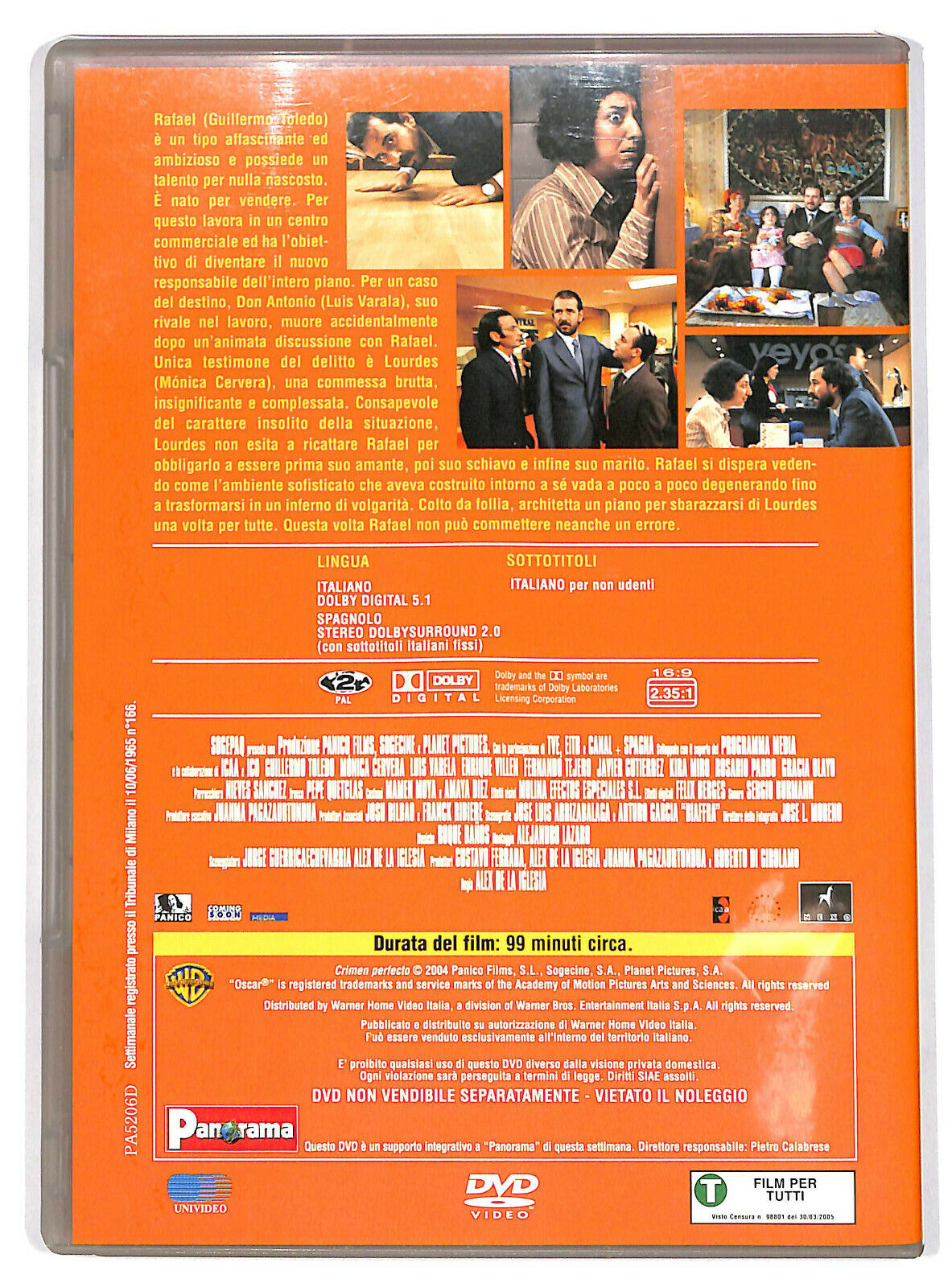 EBOND Crimen Perfecto - Finche Morte Non Li Separi Editoriale DVD DB759806