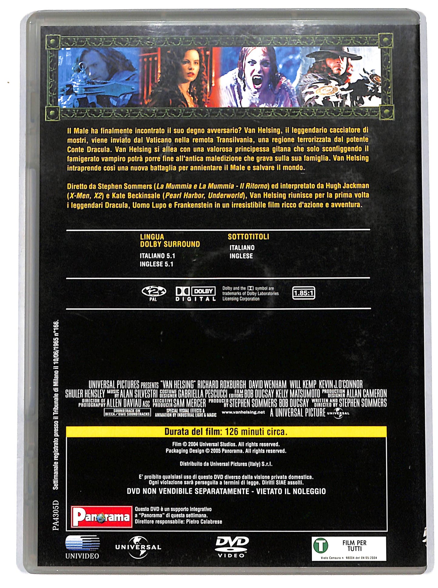 EBOND Van Helsing EDITORIALE DVD DB759818