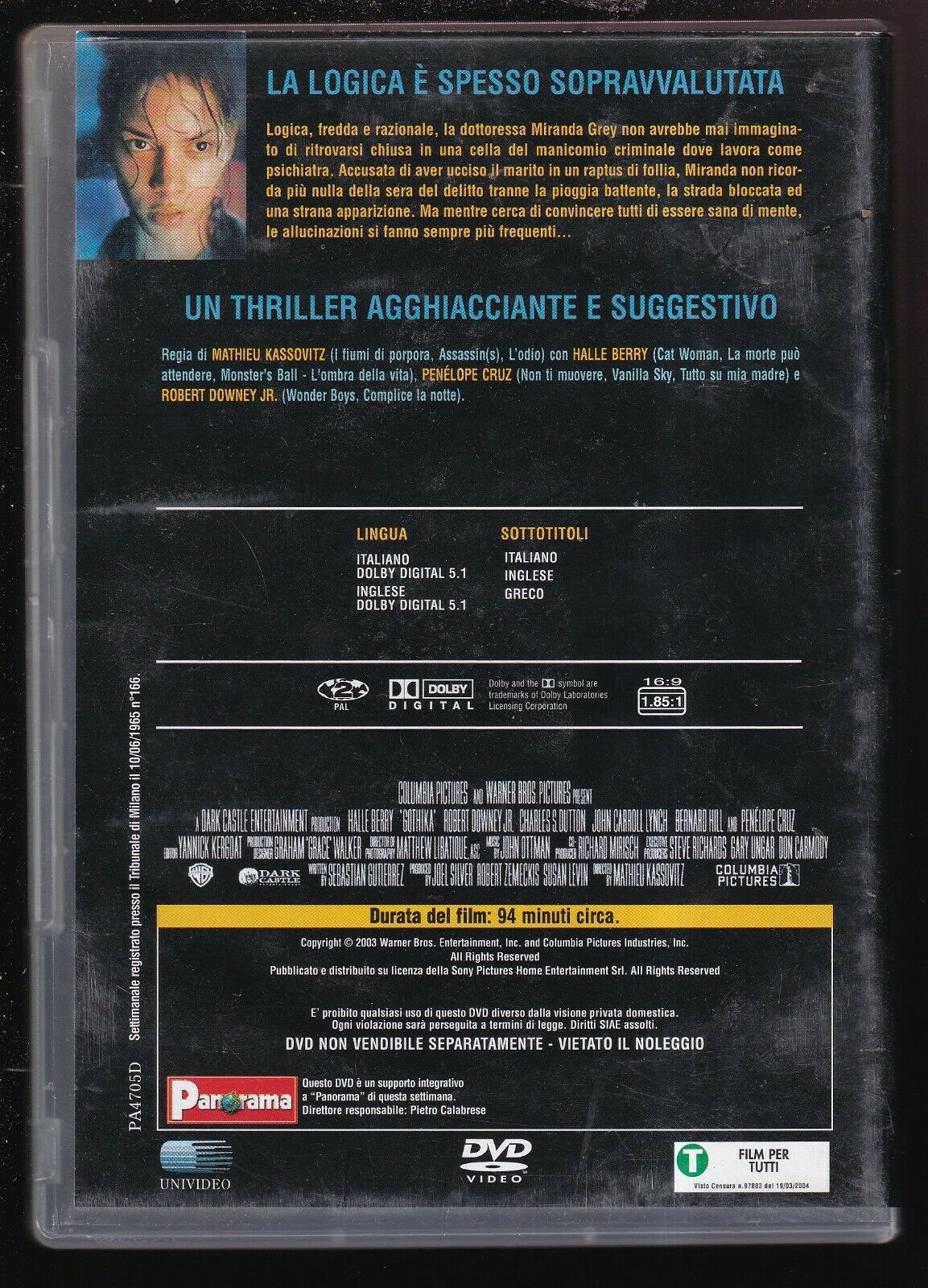 EBOND Gothika Editoriale DVD DB759828