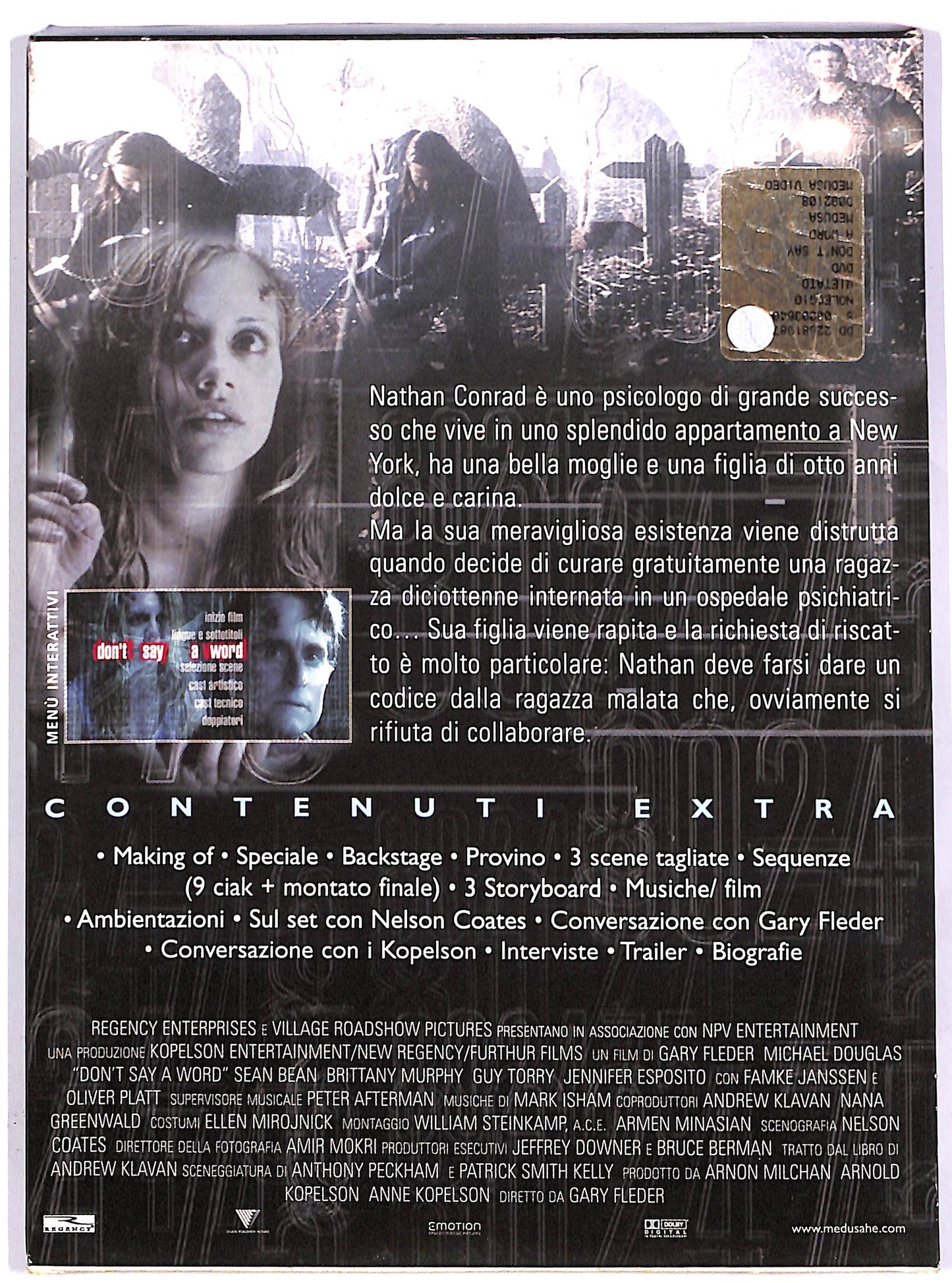 EBOND Dont' Say a Word DIGIPACK DVD DB760119