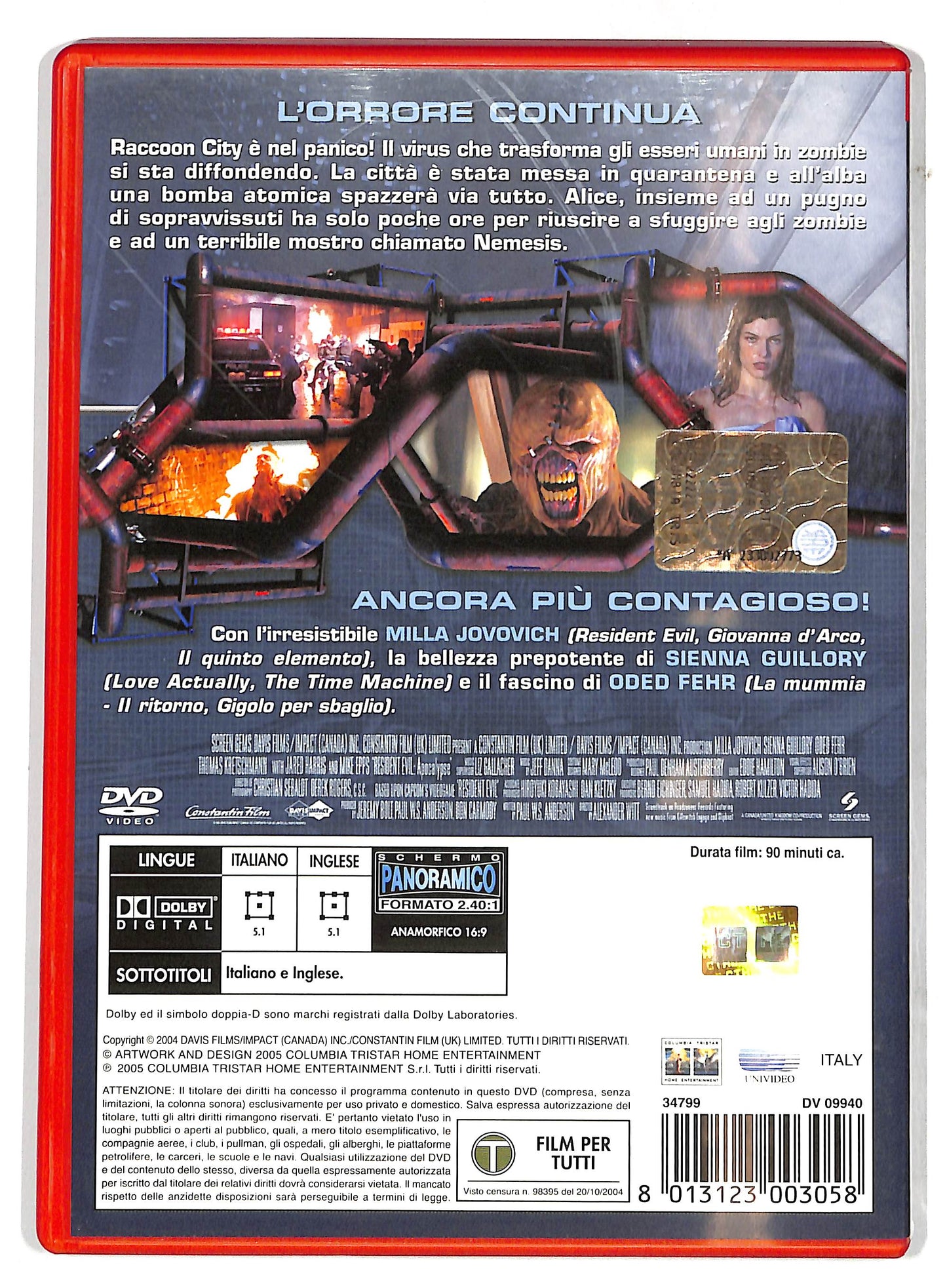 EBOND Resident Evil: Apocalypse NOLEGGIO DVD DB760155